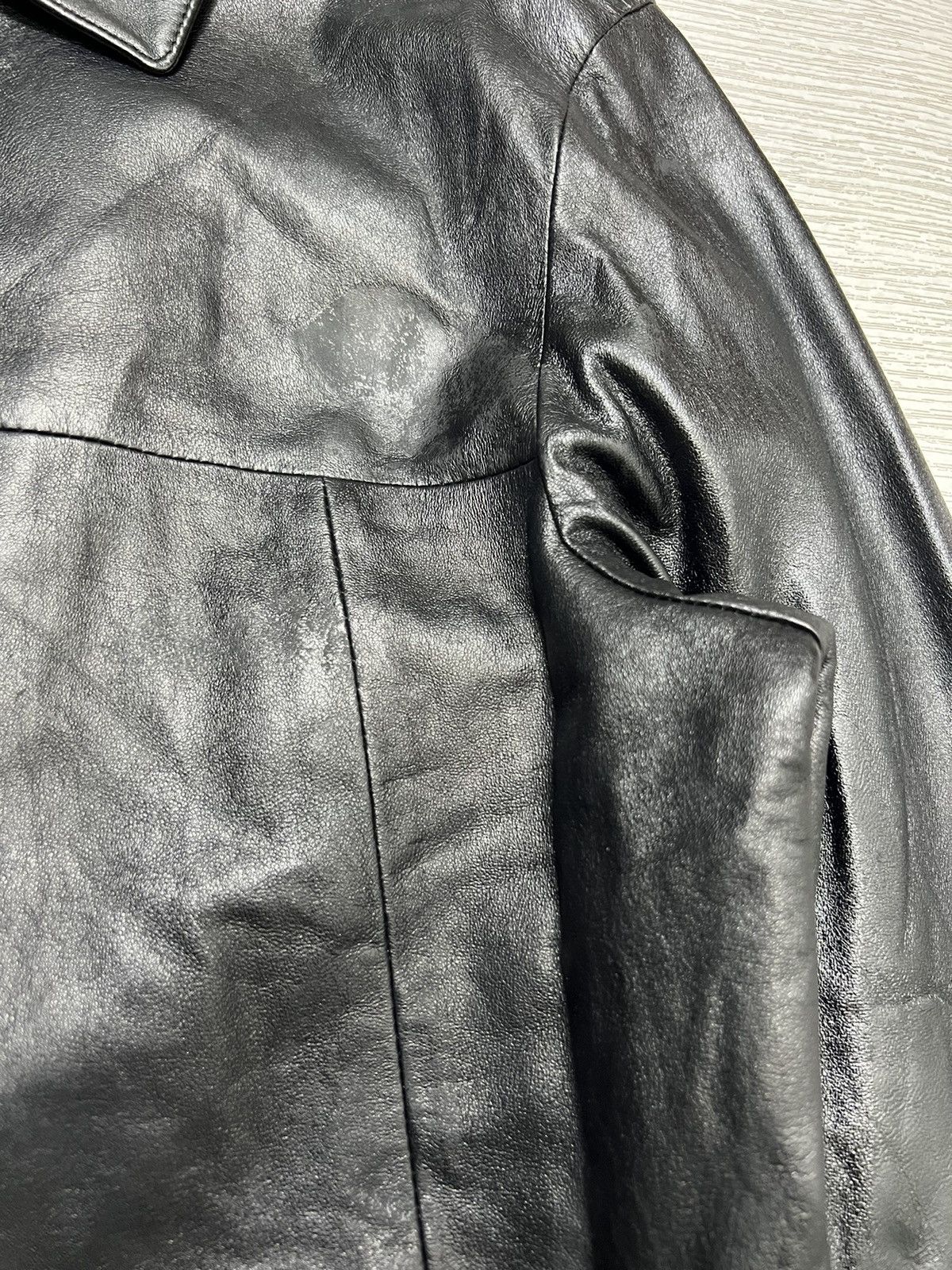 Balenciaga Balenciaga - Vintage - 1997 - Button Up Leather Coat Size US L / EU 52-54 / 3 - 9 Thumbnail