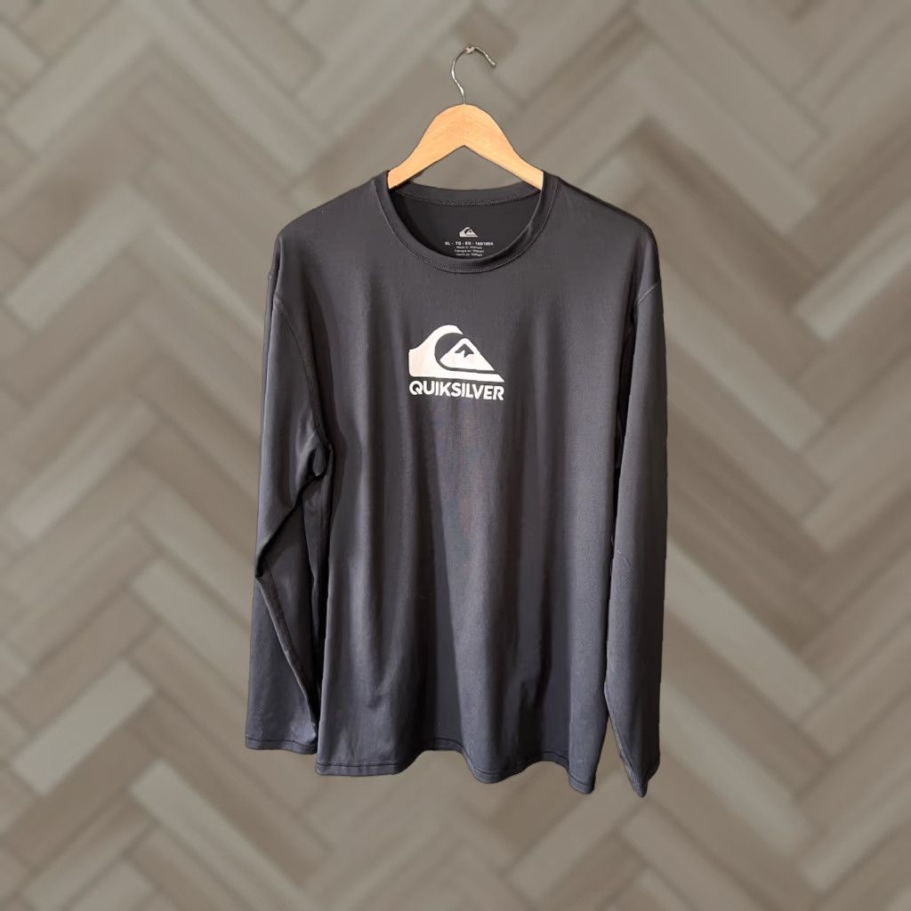 Quiksilver Quiksilver Mens Black Baselayer Athletic Long Sleeve Shirt XL Size US XL / EU 56 / 4 - 1 Thumbnail