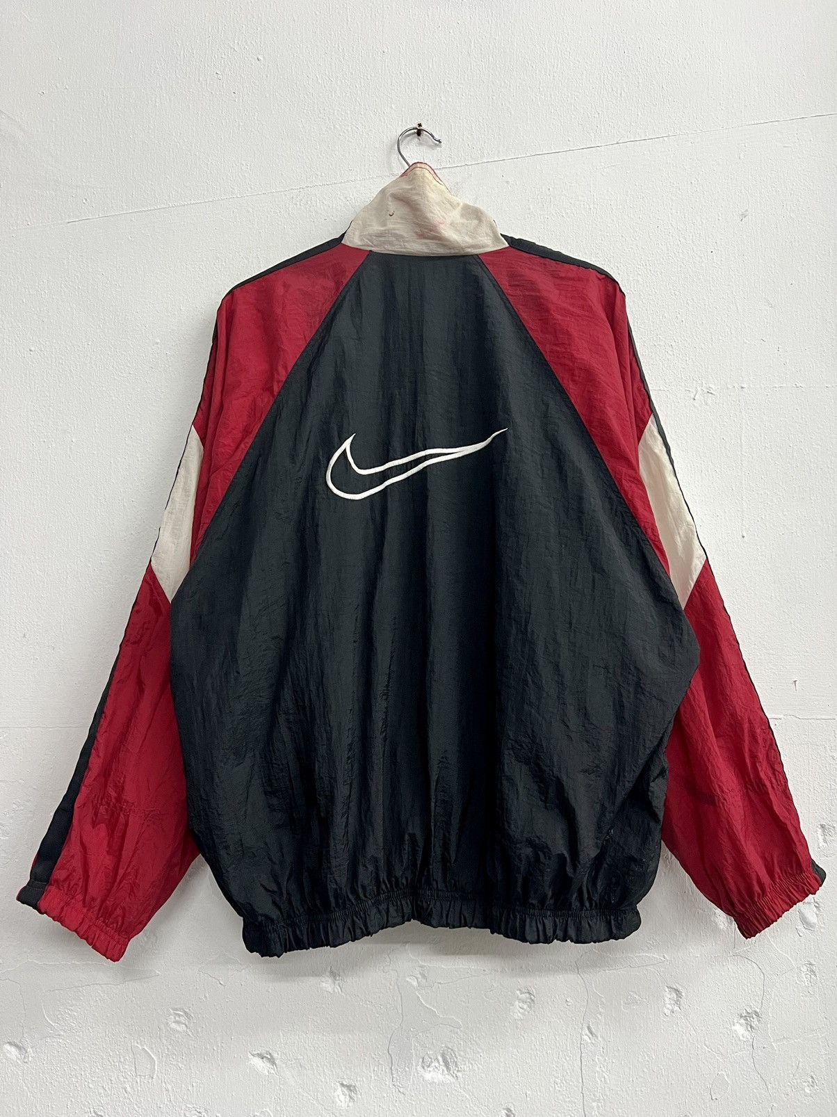 Nike × Vintage Vintage 90s Nike Windbreaker Zipper Jacket Size US XL / EU 56 / 4 - 18 Thumbnail
