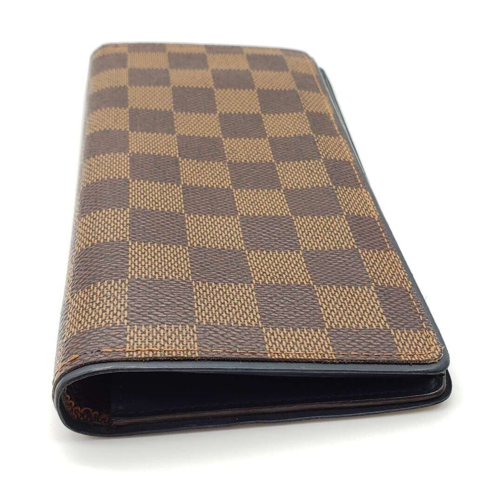 Louis Vuitton Authentic Louis Vuitton Portefeuille Brazza Damier Ebene Size ONE SIZE - 6 Thumbnail
