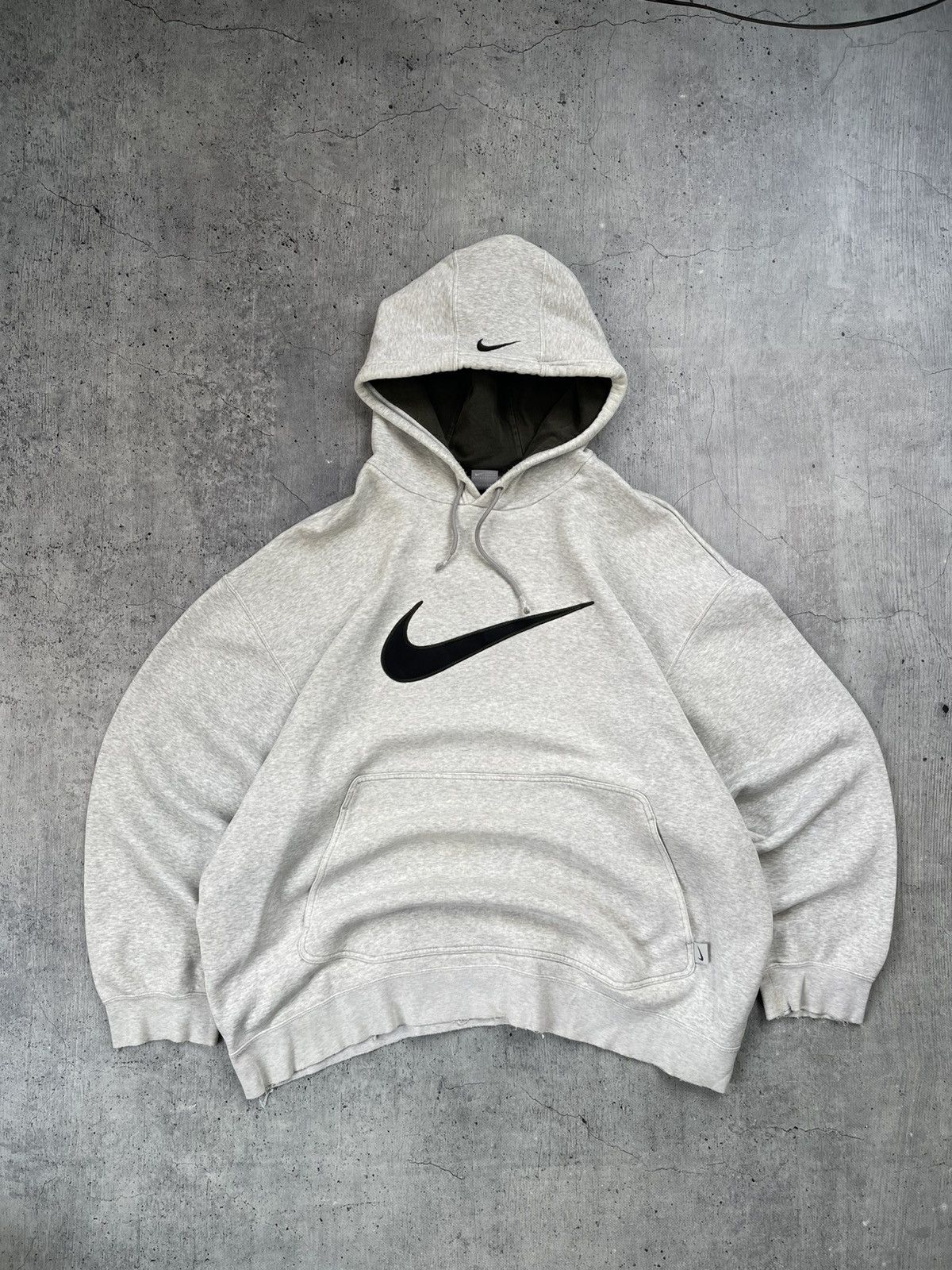 Nike × Vintage Vintage Nike center swoosh hoodie worn by Travis Scott y2k Size US XXL / EU 58 / 5 - 2 Thumbnail