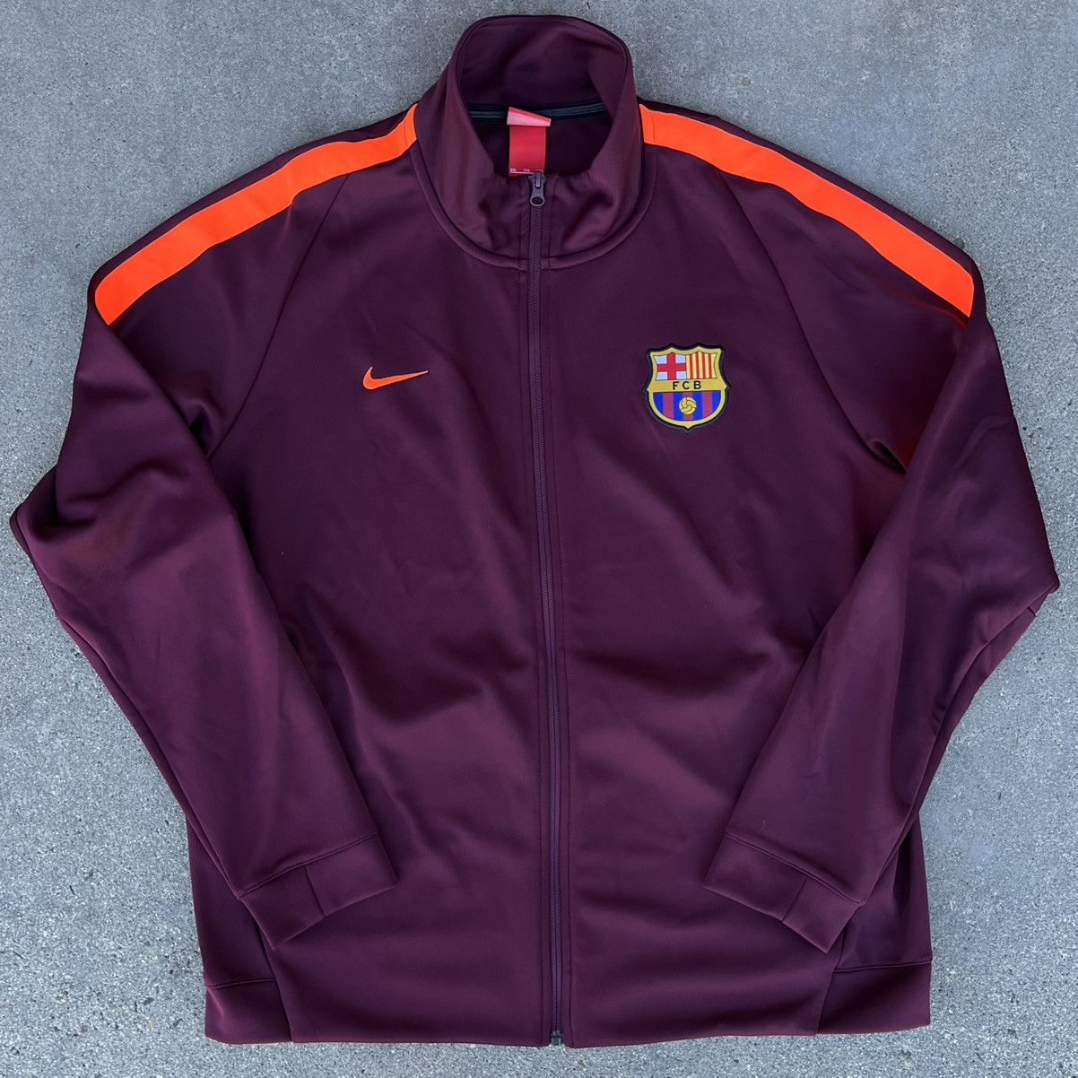 Nike 2017/2018 Nike FC Barcelona Futbol Track Jacket Sz XXL Size US XXL / EU 58 / 5 - 3 Thumbnail