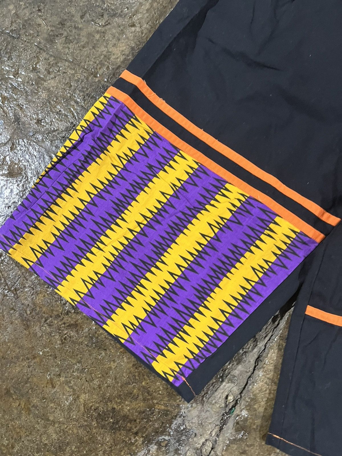 Cross Colours × Vintage Crazy Vintage 90s Slick Brand Hip-Hop Style Baggy Shorts Size US 32 / EU 48 - 4 Thumbnail