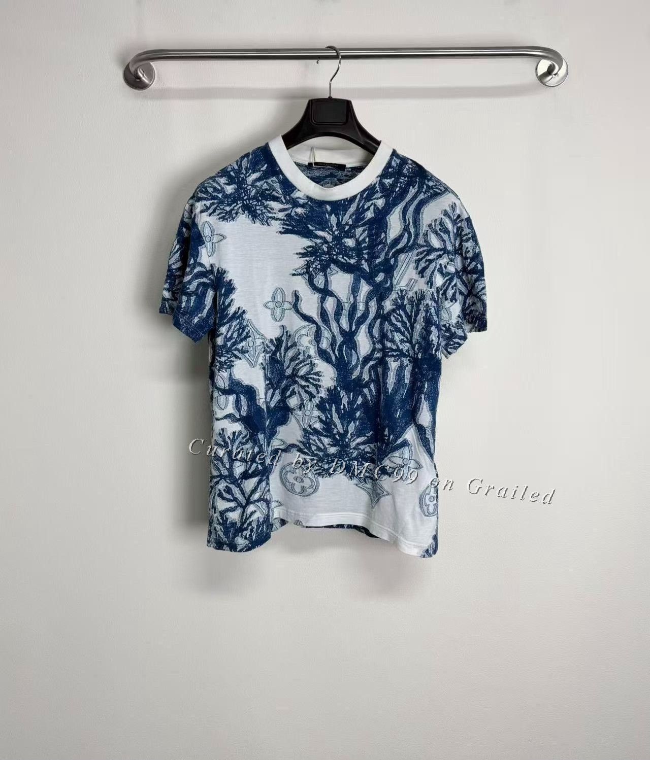 Louis Vuitton Louis Vuitton White Logo Knit Short Sleeve Size US L / EU 52-54 / 3 - 1 Thumbnail