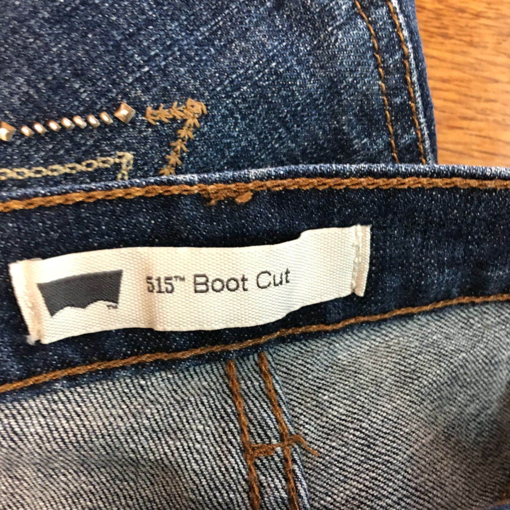 Denime Levi's 515 Women's Bootcut Jeans Size 12 Blue Denim Mid Rise 30" Inseam Classic Fit Size 34" / US 12 / IT 48 - 7 Thumbnail