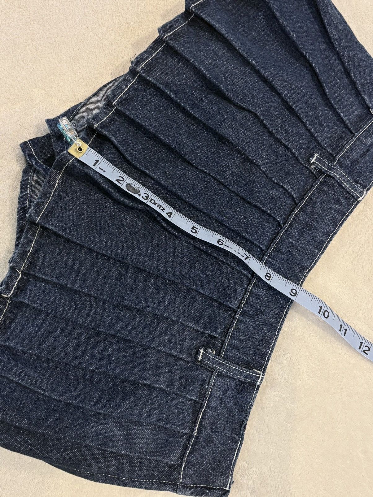 Lioness Lioness dark wash pleated denim mini skirt XS Size 30" / US 8 / IT 44 - 6 Thumbnail