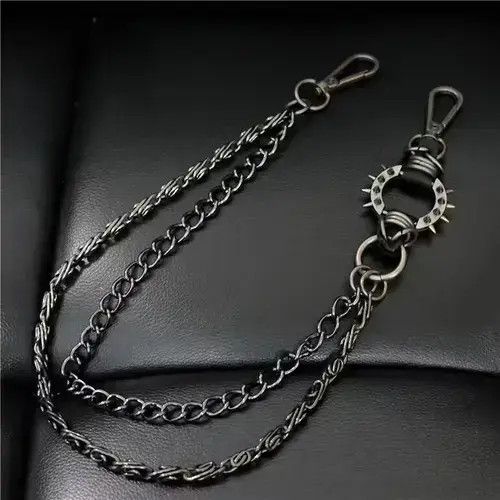 Other New Skull Biker Jean Wallet Belts Gun black Size ONE SIZE - 2 Thumbnail