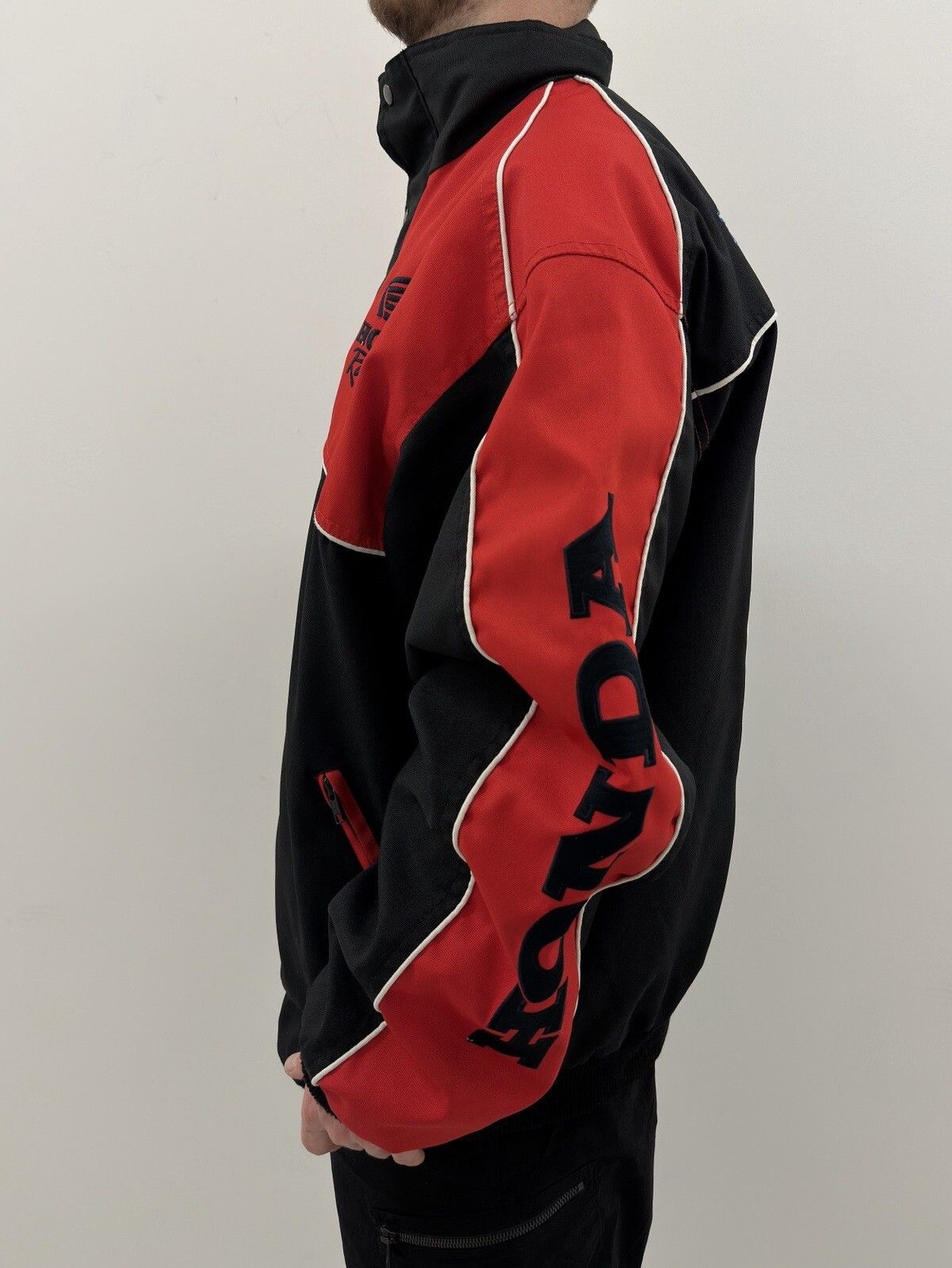 Honda VINTAGE 1990s JACKET HONDA COMPETITION WORLD CHAMPION MENS Size US XL / EU 56 / 4 - 5 Thumbnail