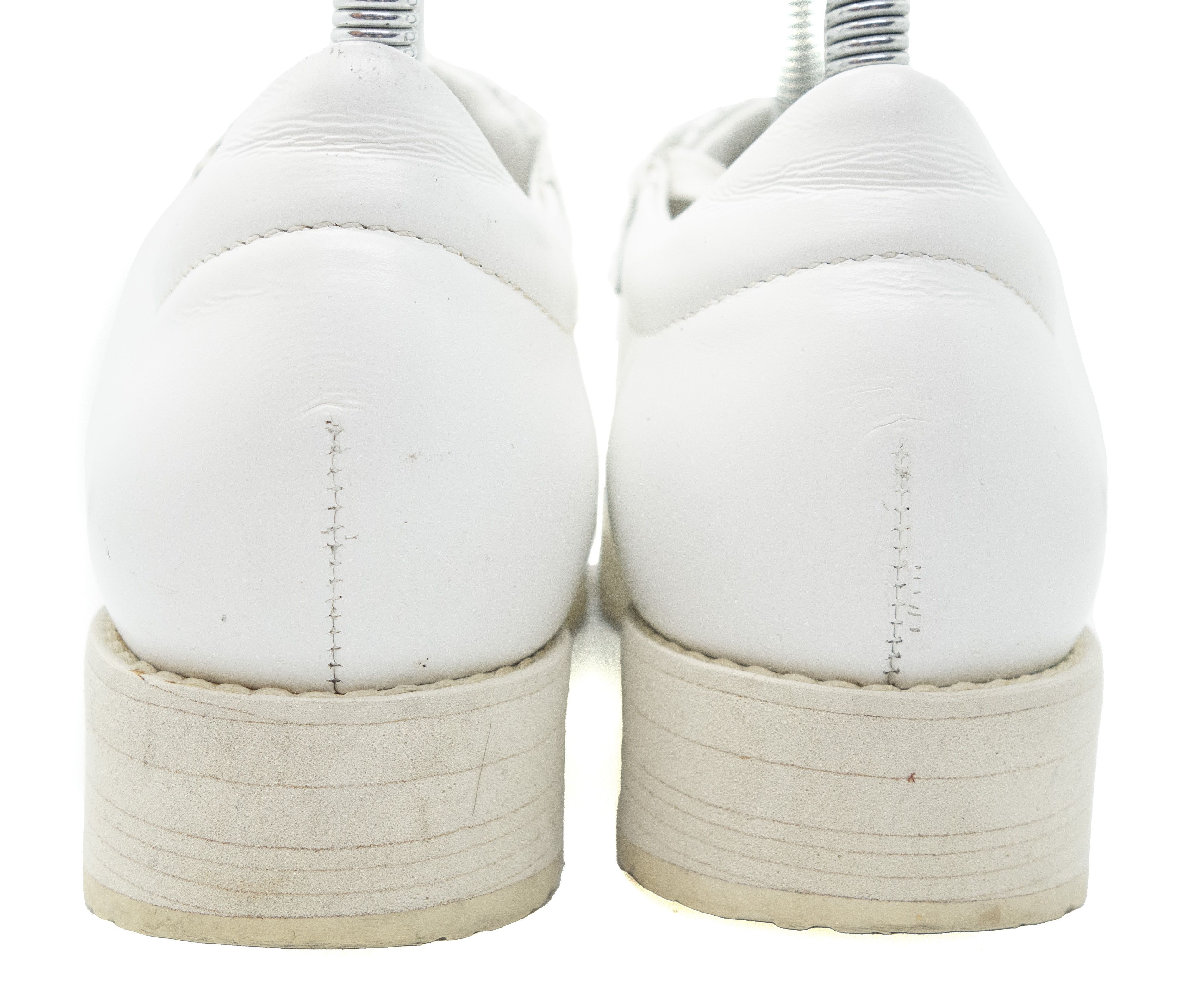 Acne Studios Logo Leather Platform Sneakers Size US 5 / IT 35 - 3 Thumbnail