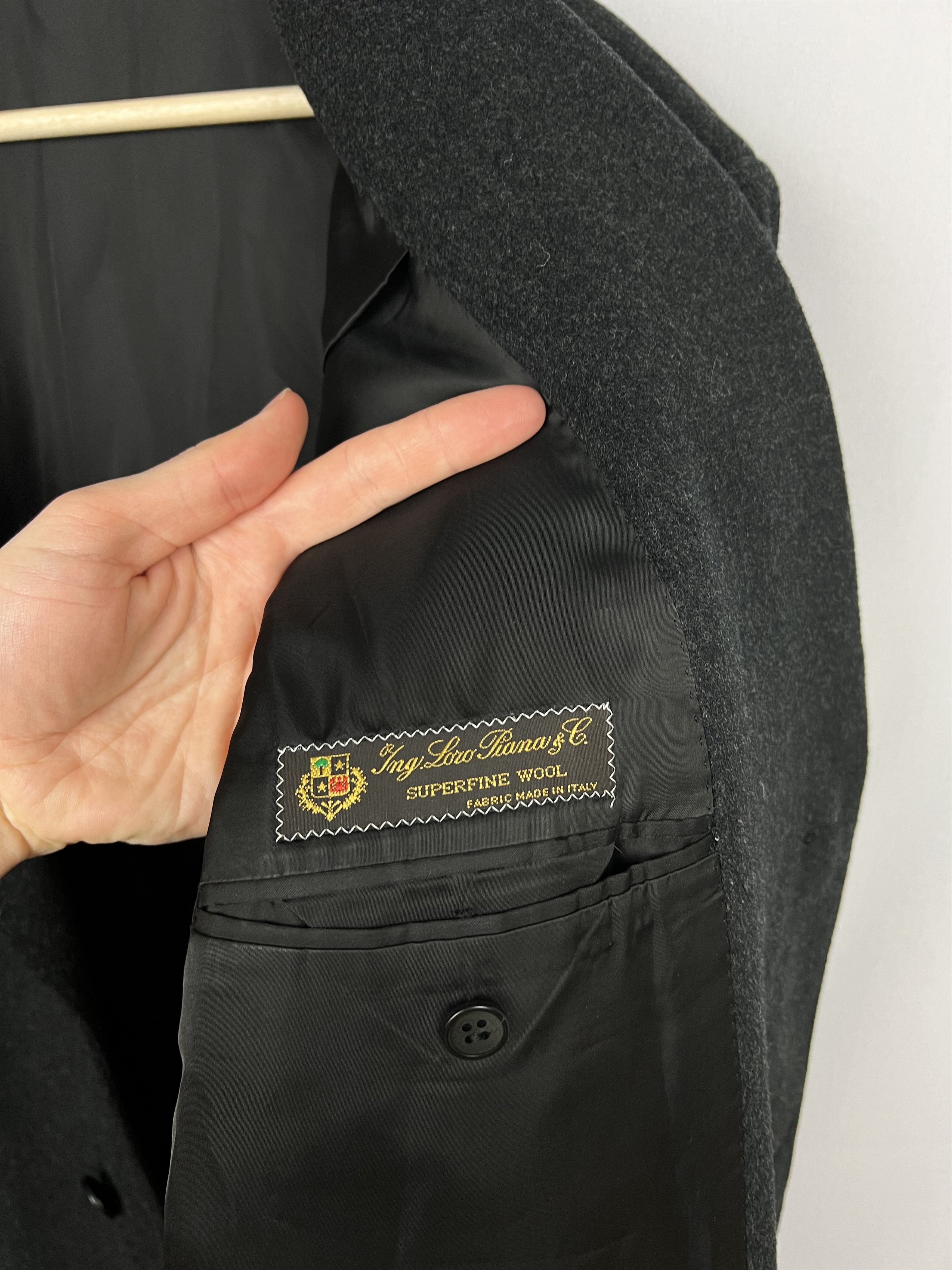 Pal Zileri x Loro Piana Pure Superfine Wool Solid Relaxed Overcoat Size US XL / EU 56 / 4 - 12 Thumbnail