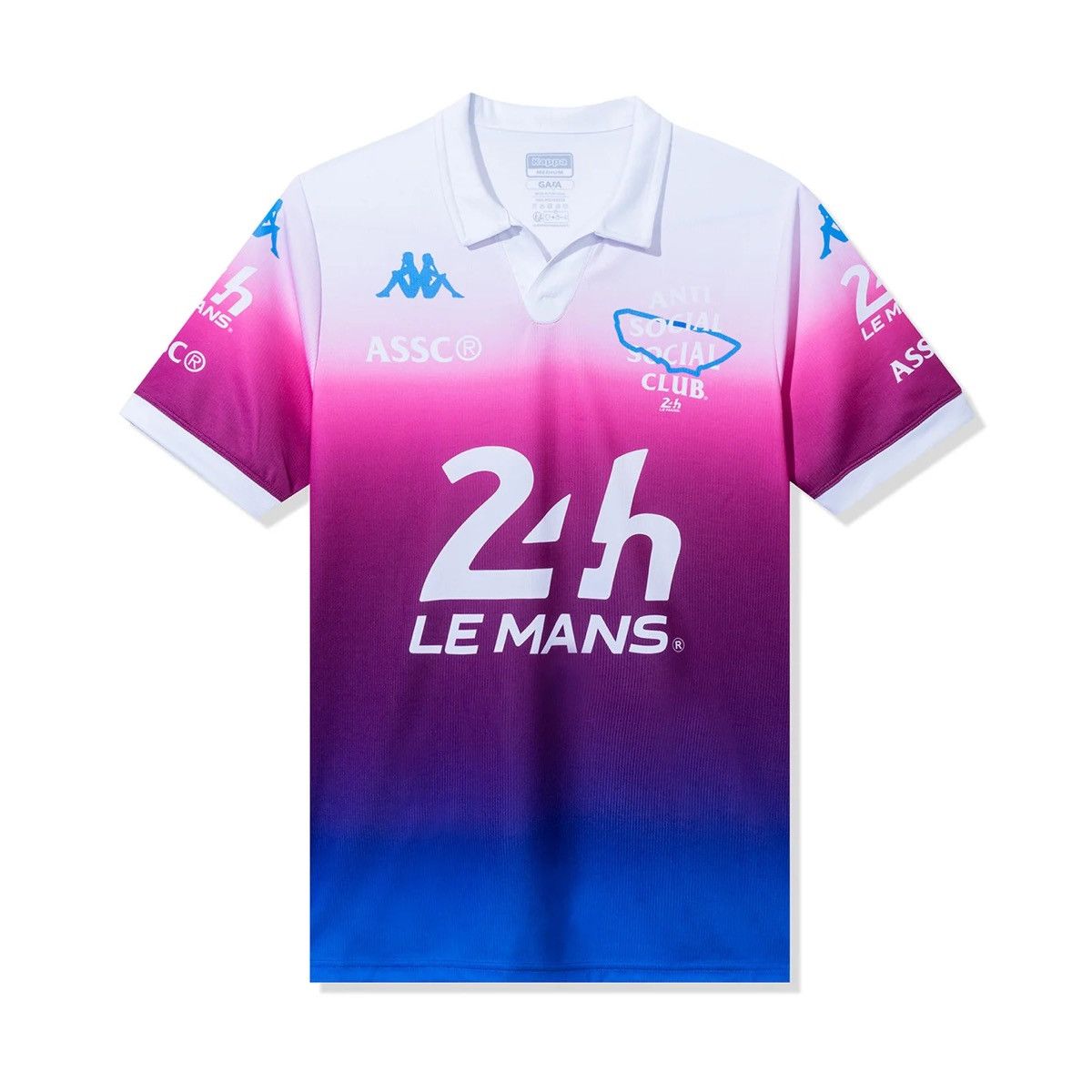 Anti Social Social Club ASSC X Kappa Le Mans Team Polo Jersey - Multi RARE Size US M / EU 48-50 / 2 - 2 Thumbnail