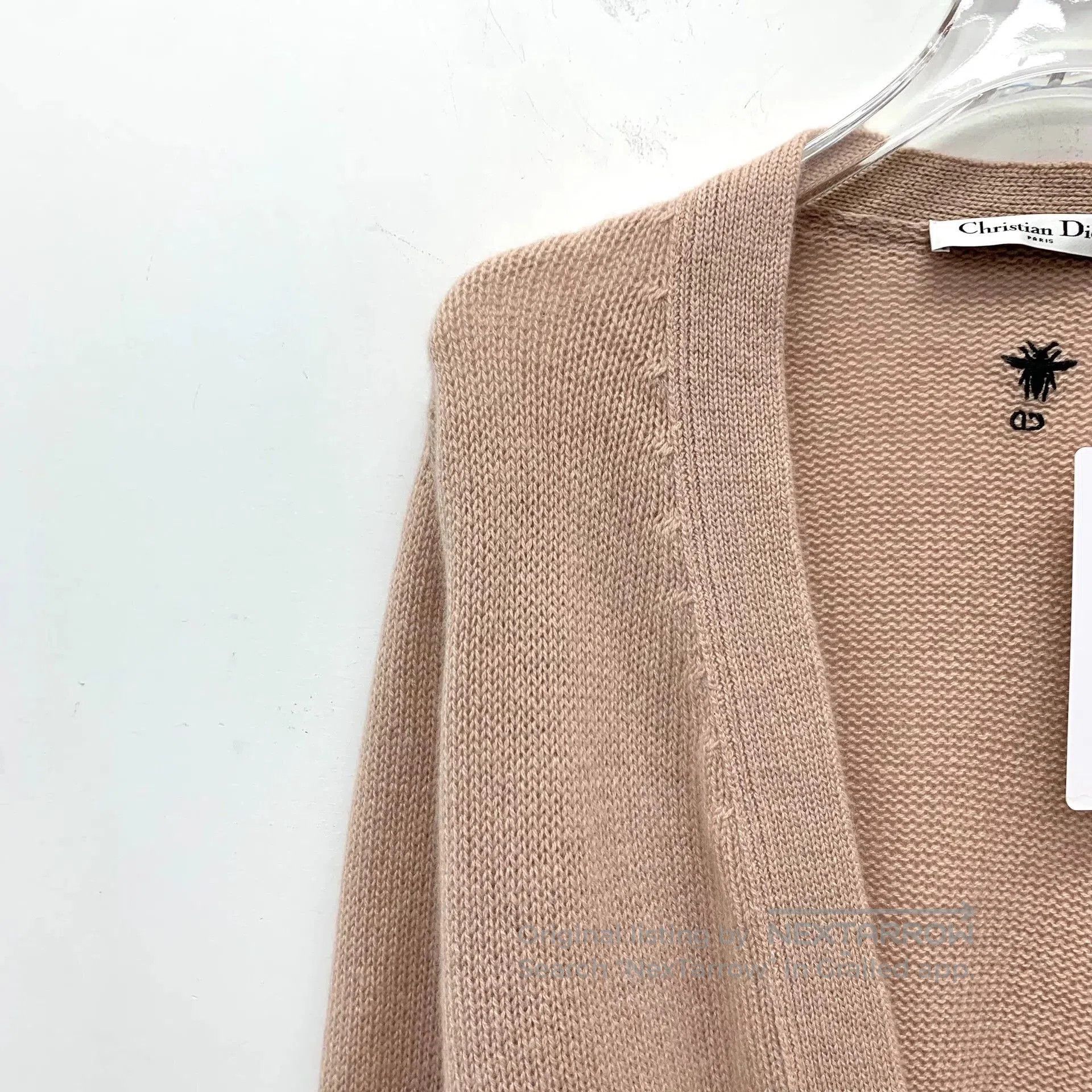 Dior Dior Oatmeal Cashmere Tie Cardigan. Size US S / EU 44-46 / 1 - 3 Thumbnail