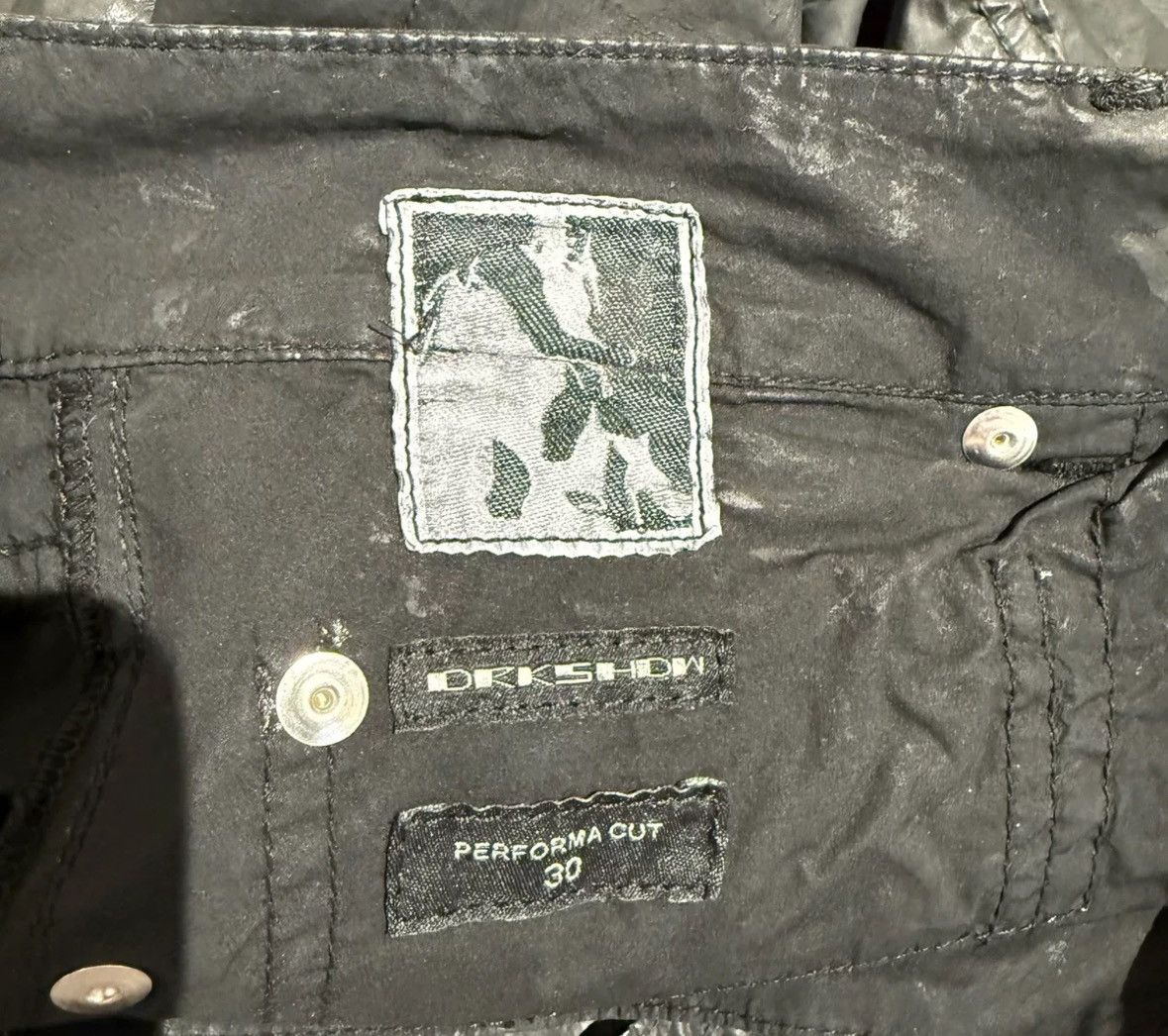 Rick Owens Rick owens drkshdw double line wax basic version jeans Size US 30 / EU 46 - 6 Thumbnail
