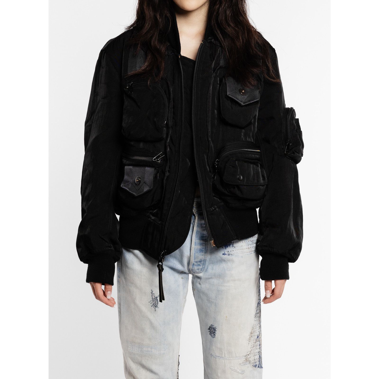 Issey Miyake '96 Cargo Bomber Jacket Size US M / EU 48-50 / 2 - 2 Thumbnail
