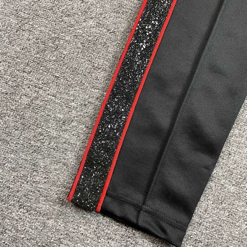 Amiri Amiri size S sequin striped black trousers Size US 36 / EU 52 - 2 Thumbnail