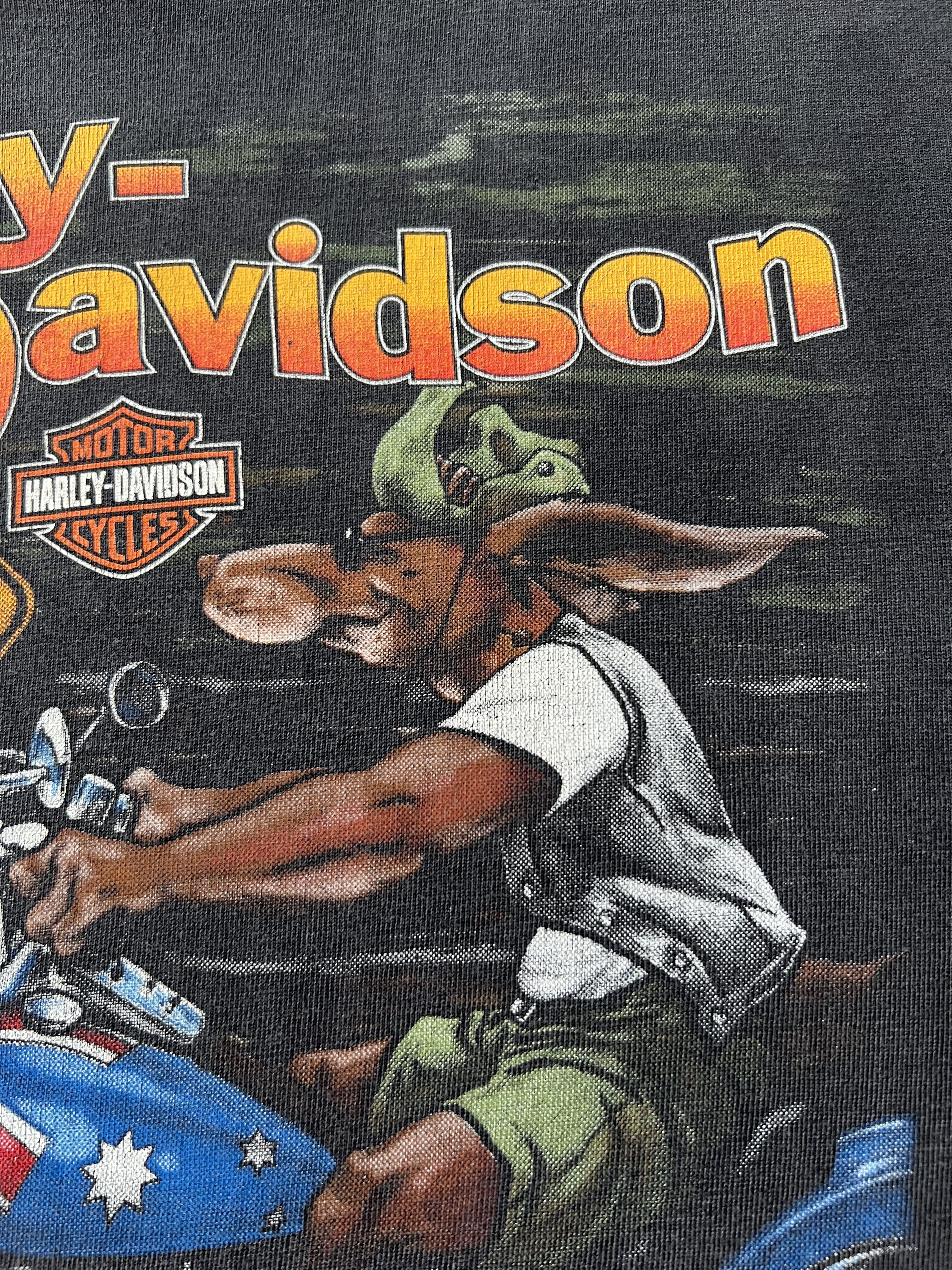 Harley Davidson Vintage 1997 Harley Davidson Australia Kangaroo T-shirt Size US M / EU 48-50 / 2 - 7 Thumbnail