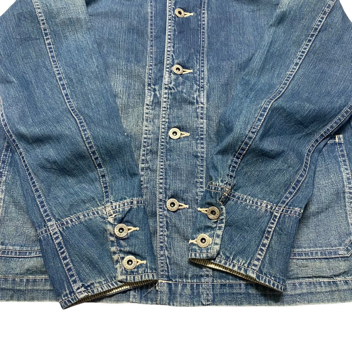 Sophnet. Sophnet US Navy Shawl Collar Denim Jacket Size US M / EU 48-50 / 2 - 12 Thumbnail