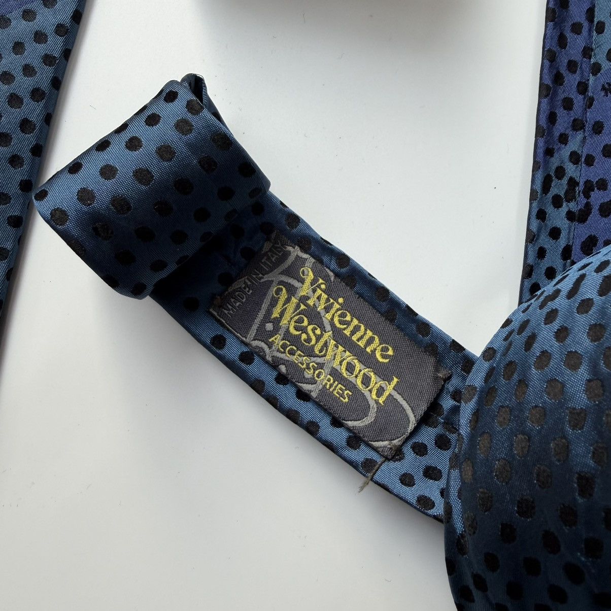 Vivienne Westwood 2000s Vivienne Westwood Logo Ombre Polka Dot Tie Size ONE SIZE - 6 Thumbnail