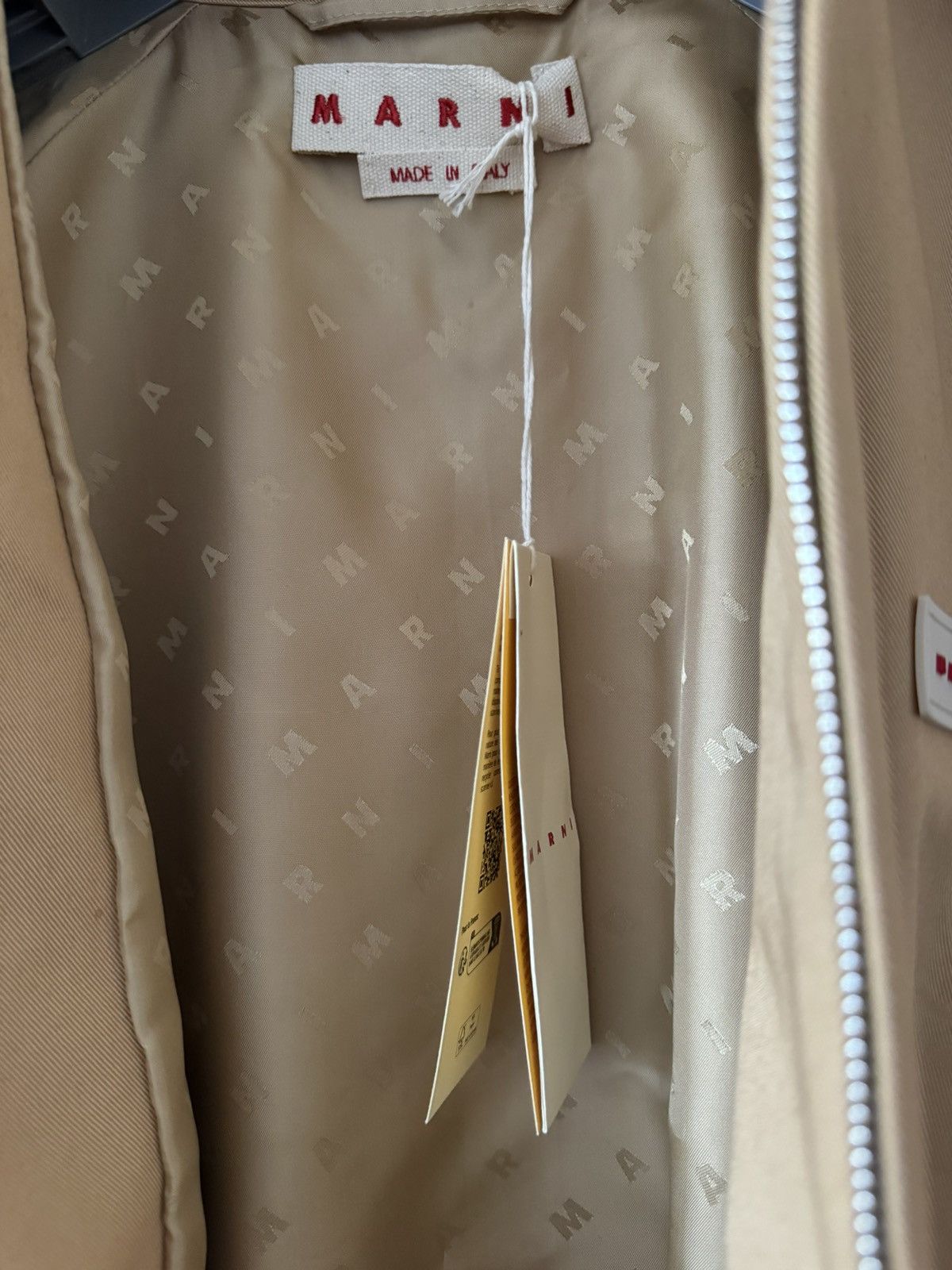 Marni Marni beige bomber jacket brand new Size US M / EU 48-50 / 2 - 6 Thumbnail