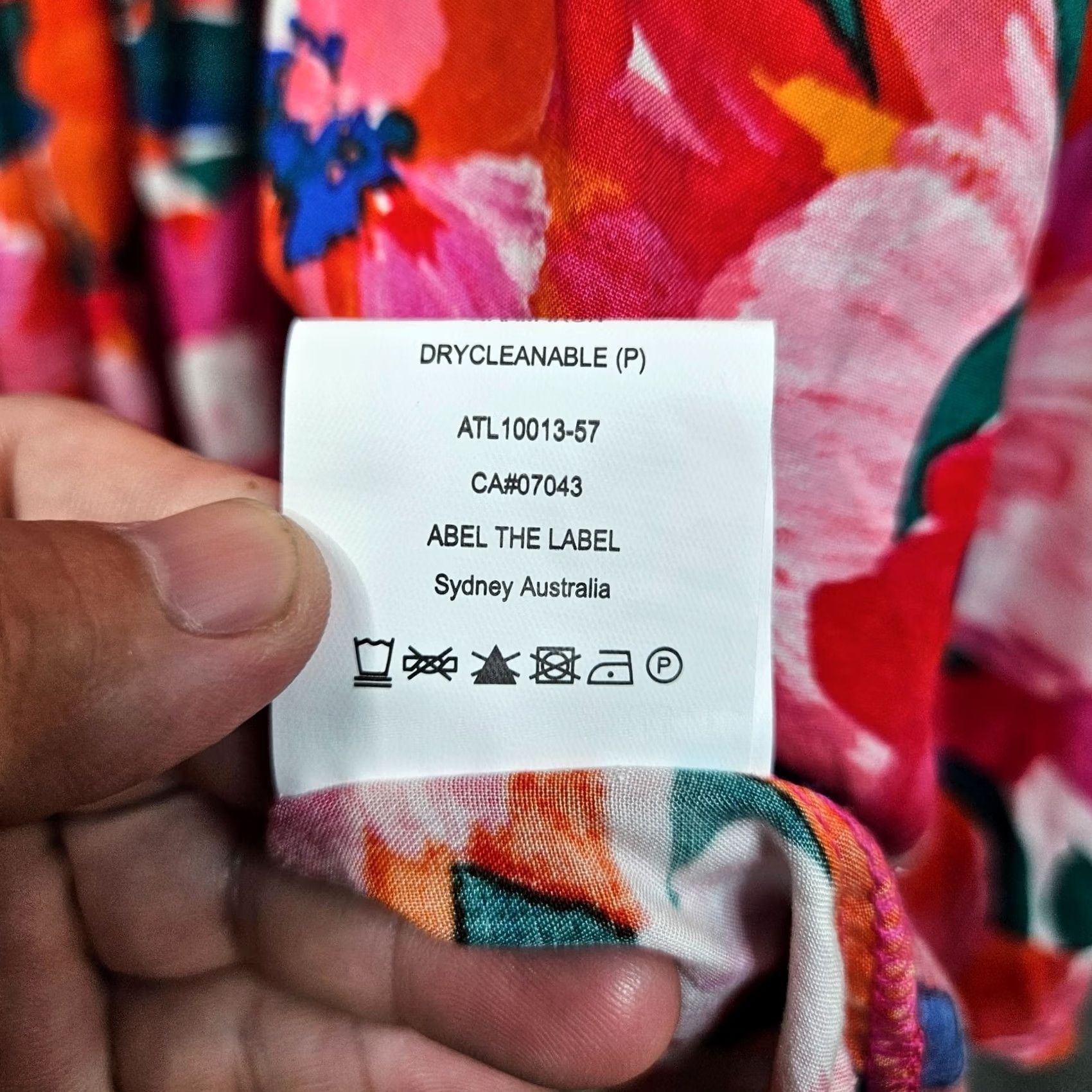 Vintage Abel The Label XS Women's Floral Tropical Flutter Maxi Dress Shirt? Size XS / US 0-2 / IT 36-38 - 5 Thumbnail