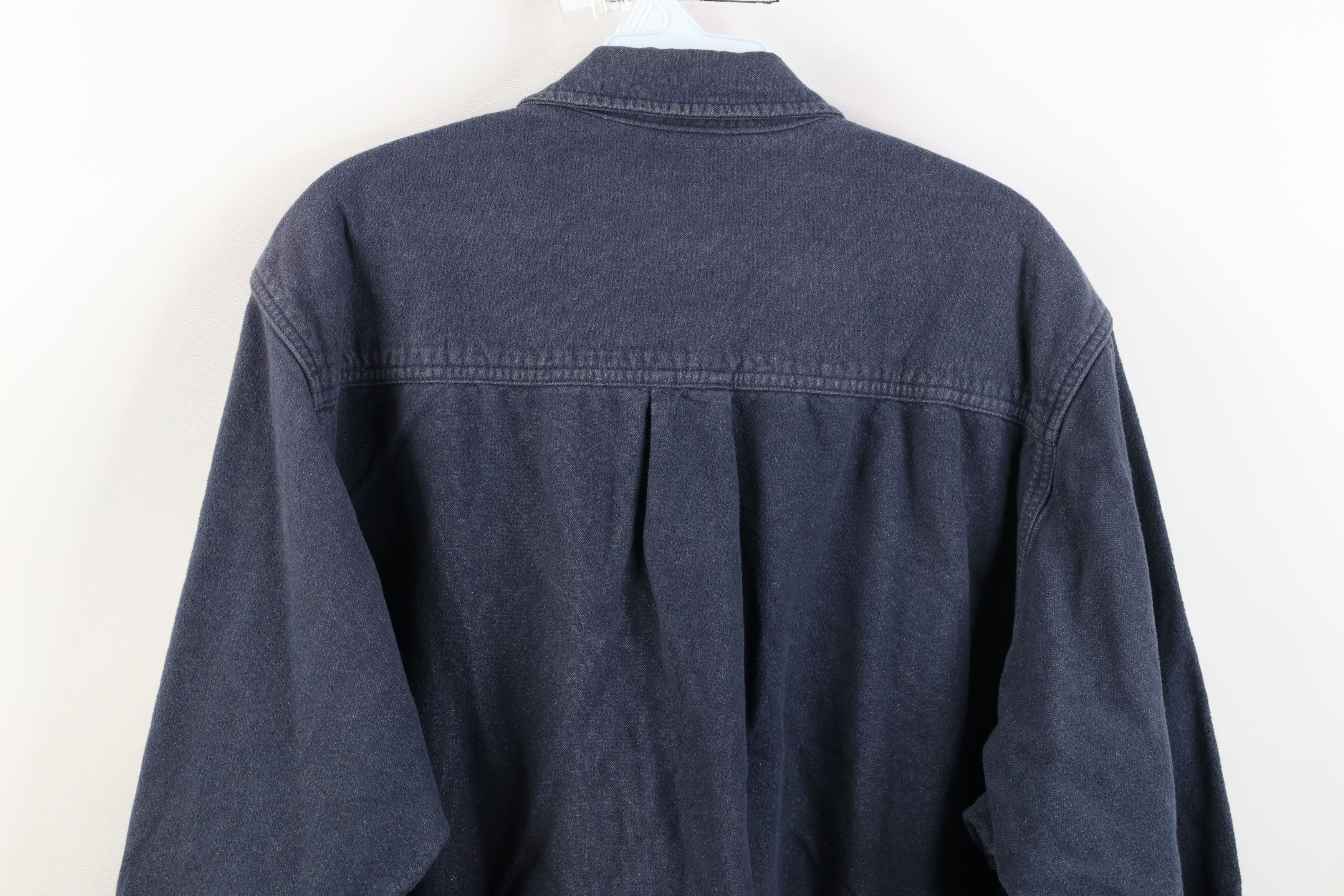 Vintage Vintage 90s Y2K Streetwear Heavy Chamois Cloth Button Shirt Size US XL / EU 56 / 4 - 13 Thumbnail