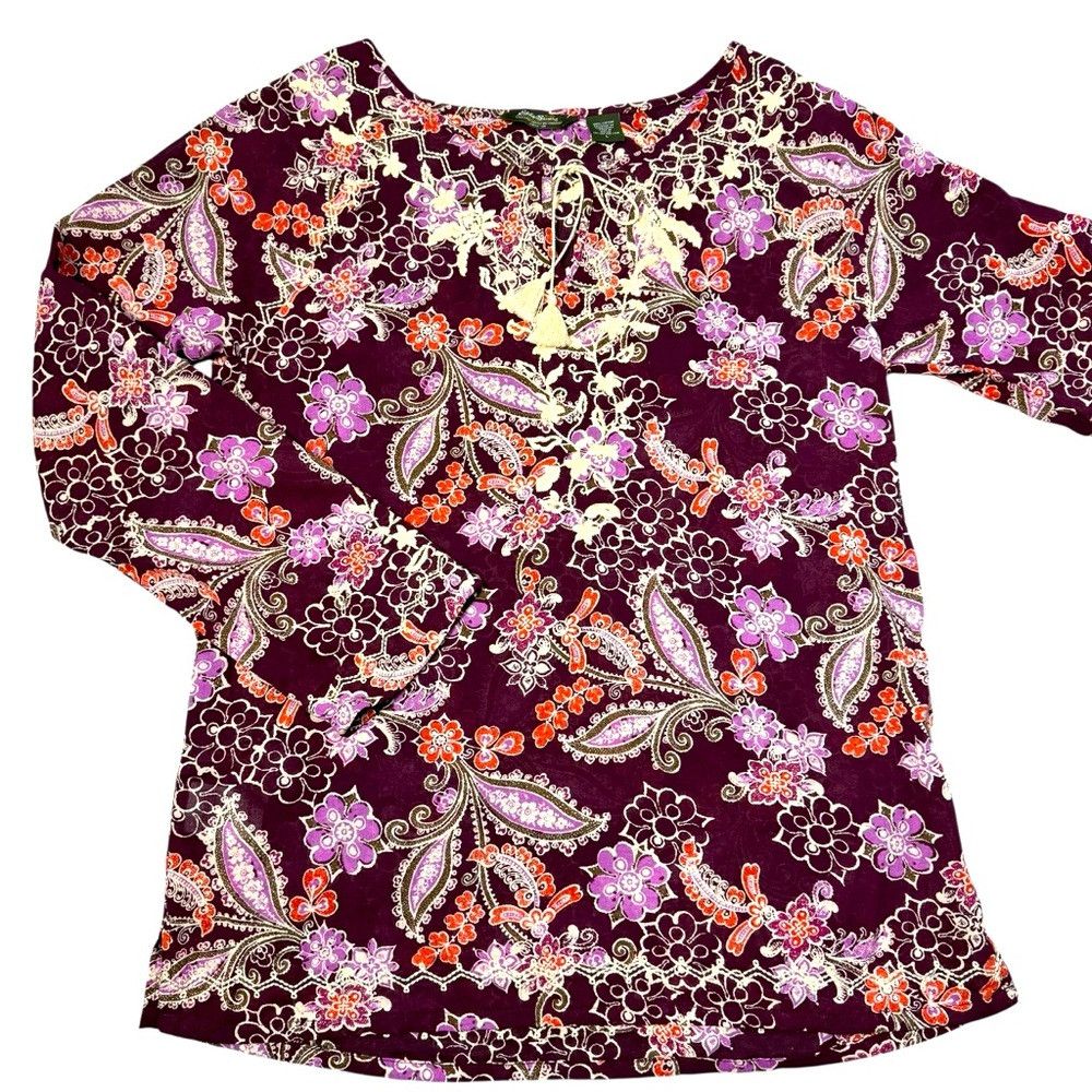 Eddie Bauer New Eddie Bauer Cotton Embroidered Long Sleeve Blouse Size Size L / US 10 / IT 46 - 5 Thumbnail