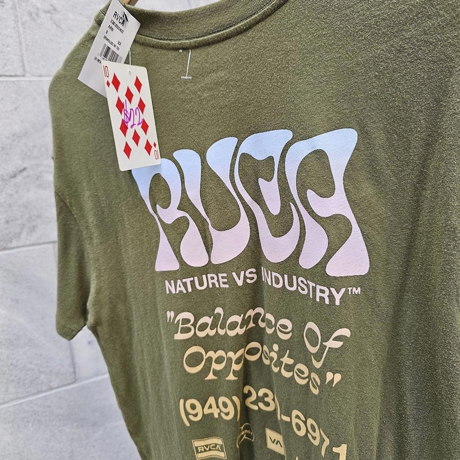 RVCA RVCA Army Green Shirt Size S / US 4 / IT 40 - 4 Thumbnail