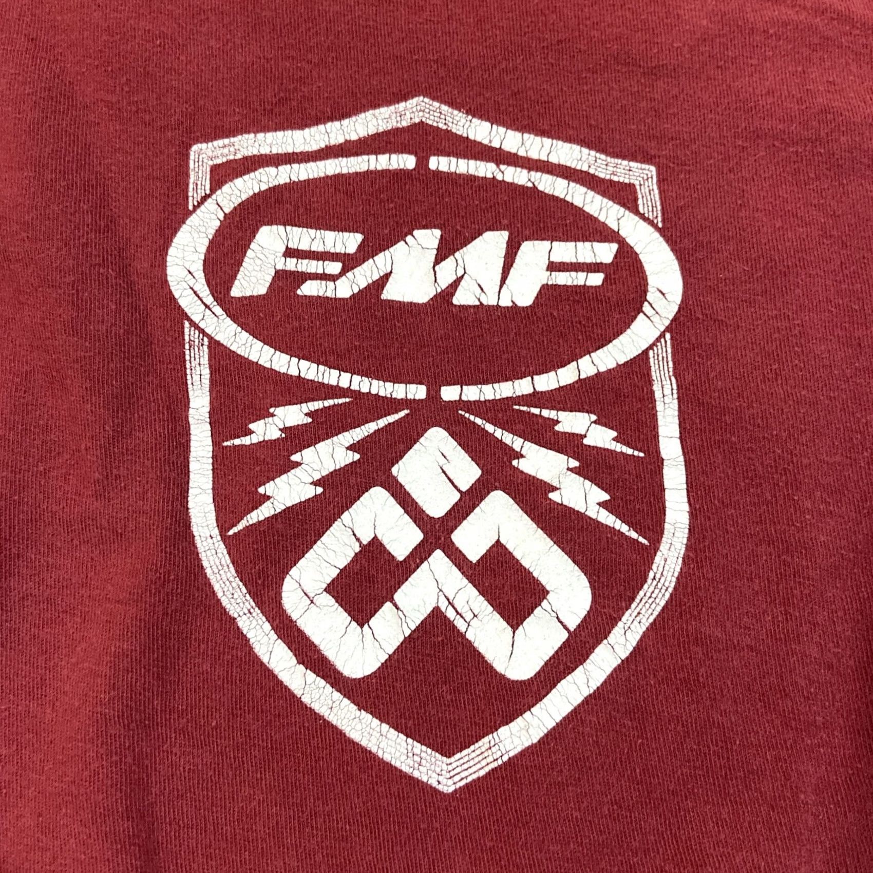 Vintage FMF TShirt The Drop Collection Motocross Racing XL Red Navy Size US XL / EU 56 / 4 - 2 Thumbnail