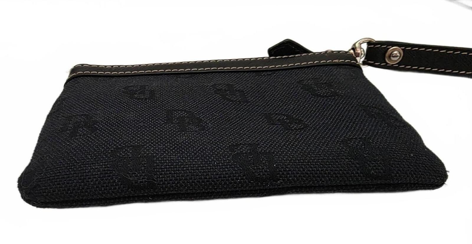 Dooney & Bourke Dooney & Bourke Signature Monogram Black Wristlet With Strap Size ONE SIZE - 10 Thumbnail