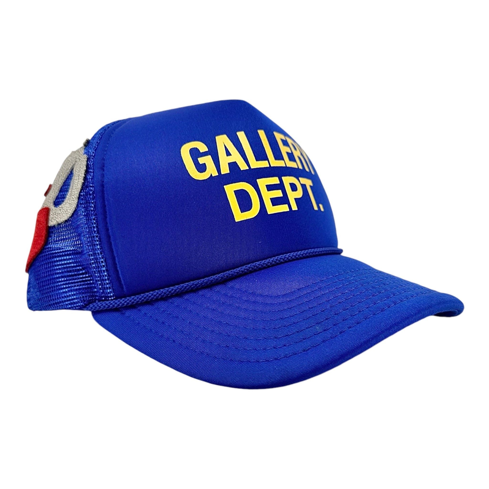 Gallery Department Logo Trucker Hat Blue Yellow (4 G Patch C