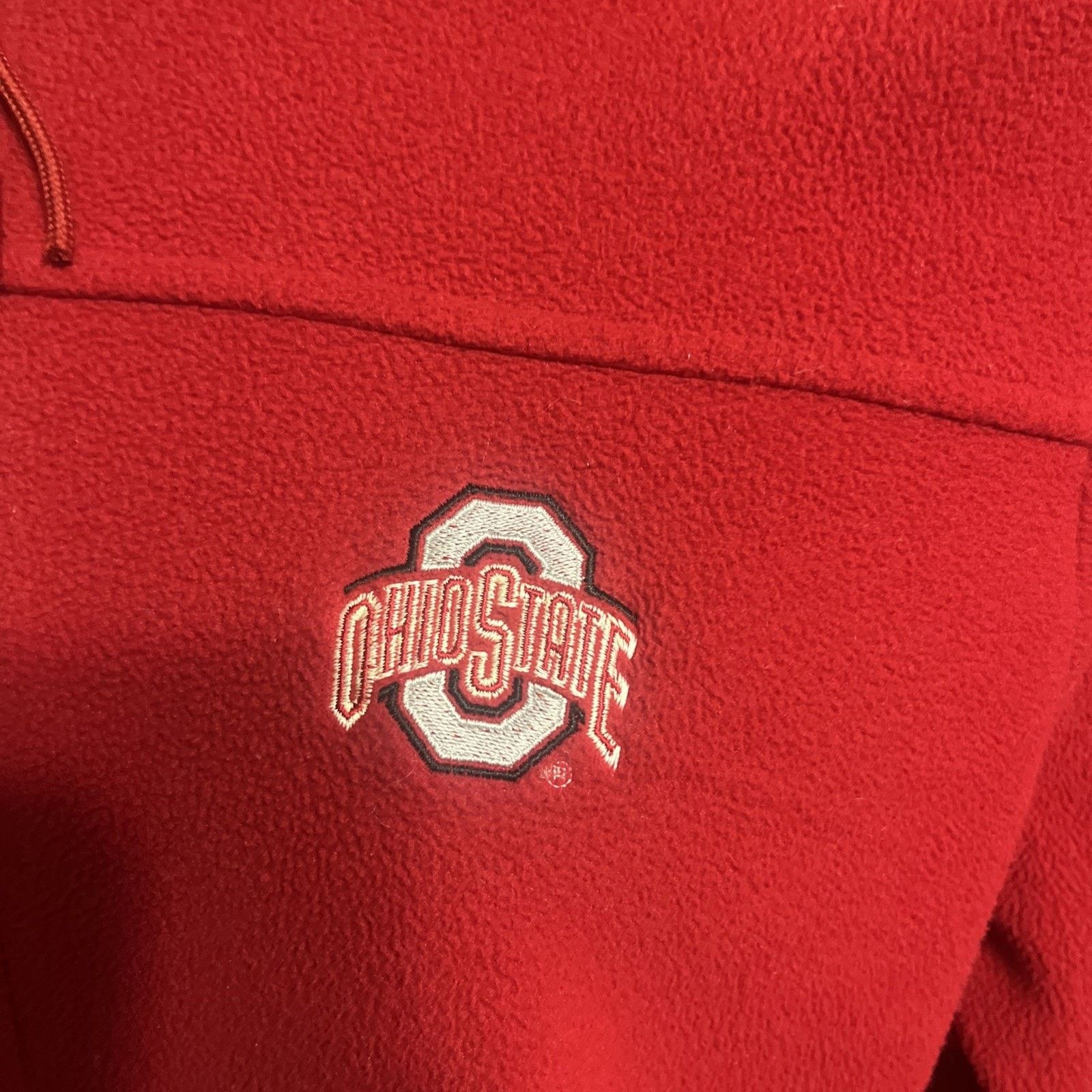 Antigua Antigua Ohio State Buckeyes Jacket XL Red Fleece Pullover Size US XL / EU 56 / 4 - 4 Thumbnail