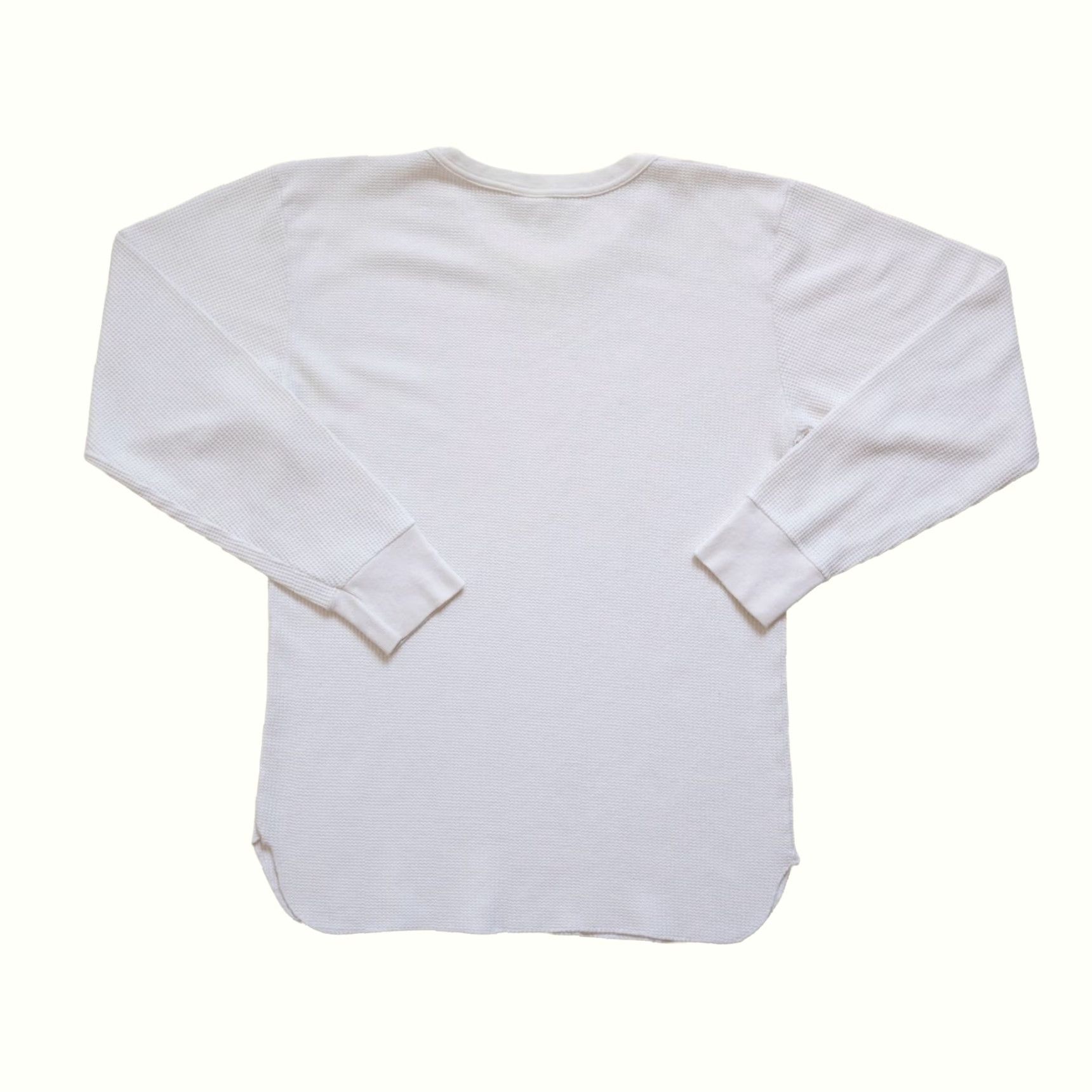 Fruit Of The Loom VINTAGE FRUIT OF THE LOOM Thermal White Long Sleeve T Shirt Mens L Size US L / EU 52-54 / 3 - 3 Thumbnail