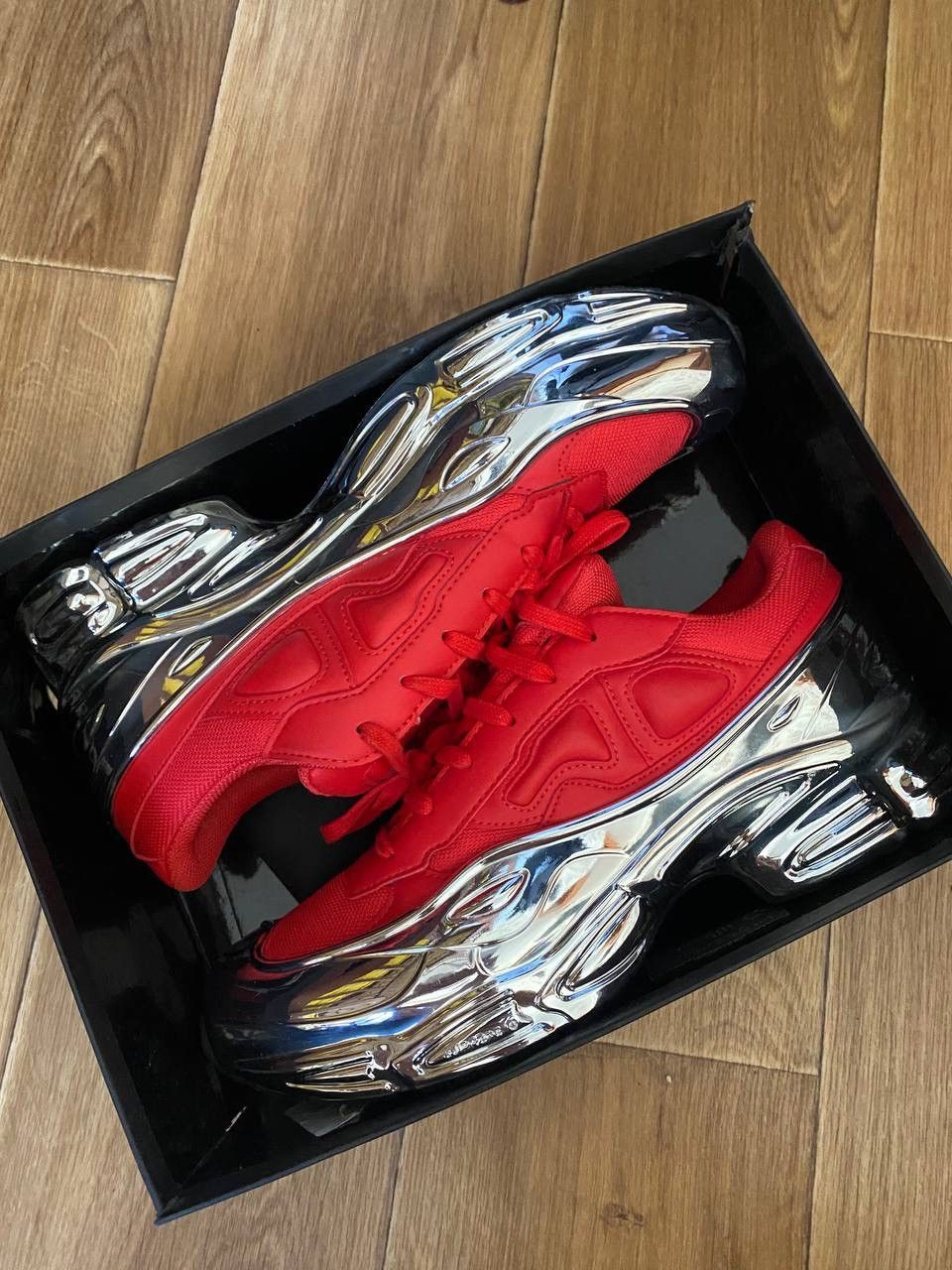 raf simons adidas red