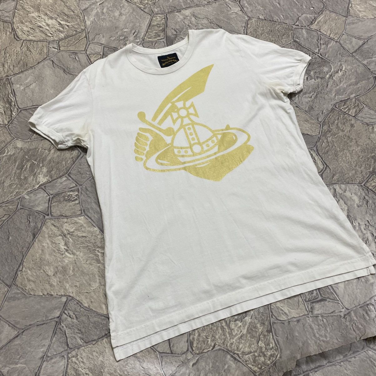 Vivienne Westwood Vivienne westwood t-shirt big logo White Size US XL / EU 56 / 4 - 3 Thumbnail