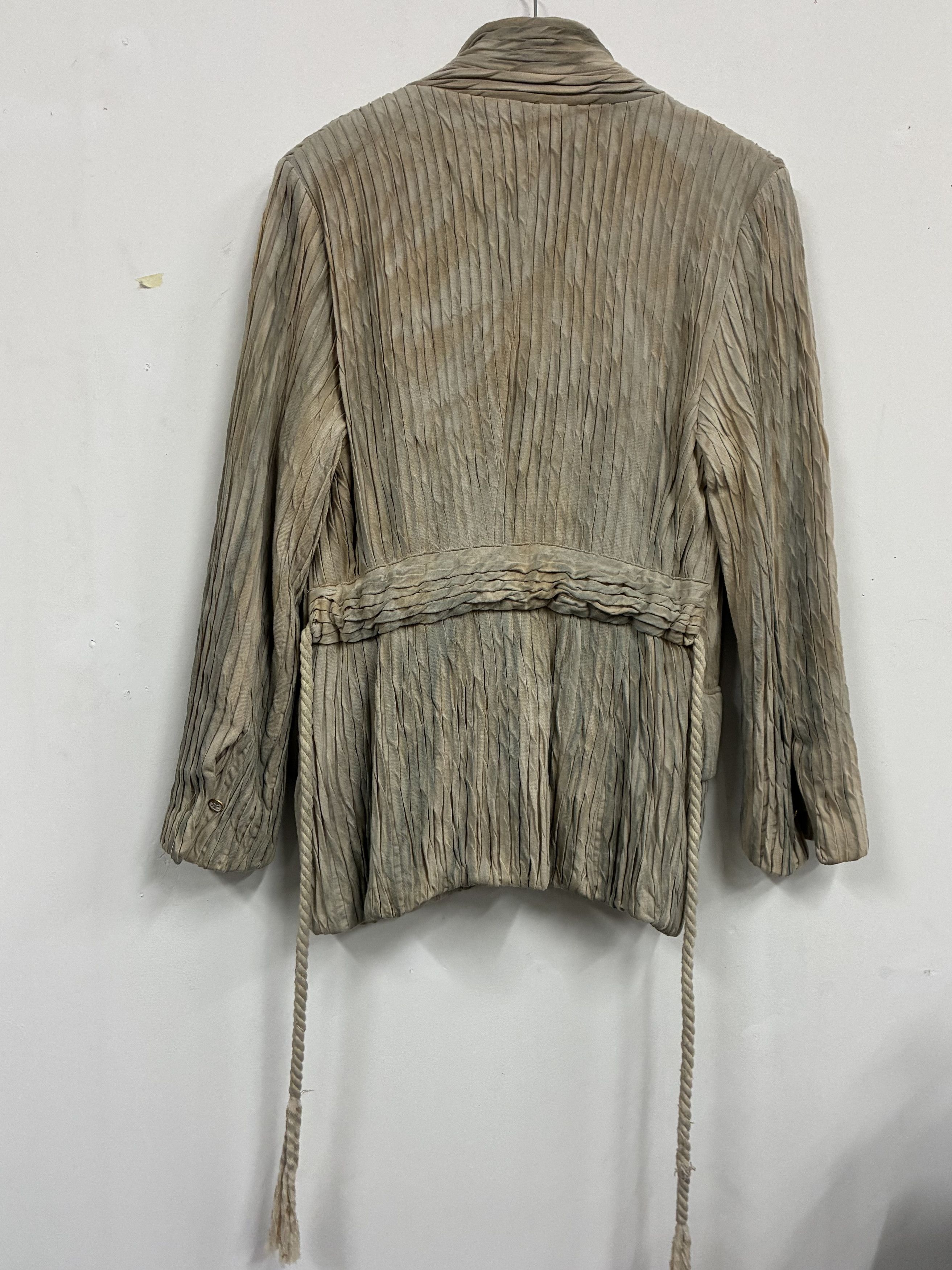 Mavranyma MAVRANYMA - ex. 1/1 - Sand - Pleated hand dyed jacket Size US S / EU 44-46 / 1 - 8 Thumbnail