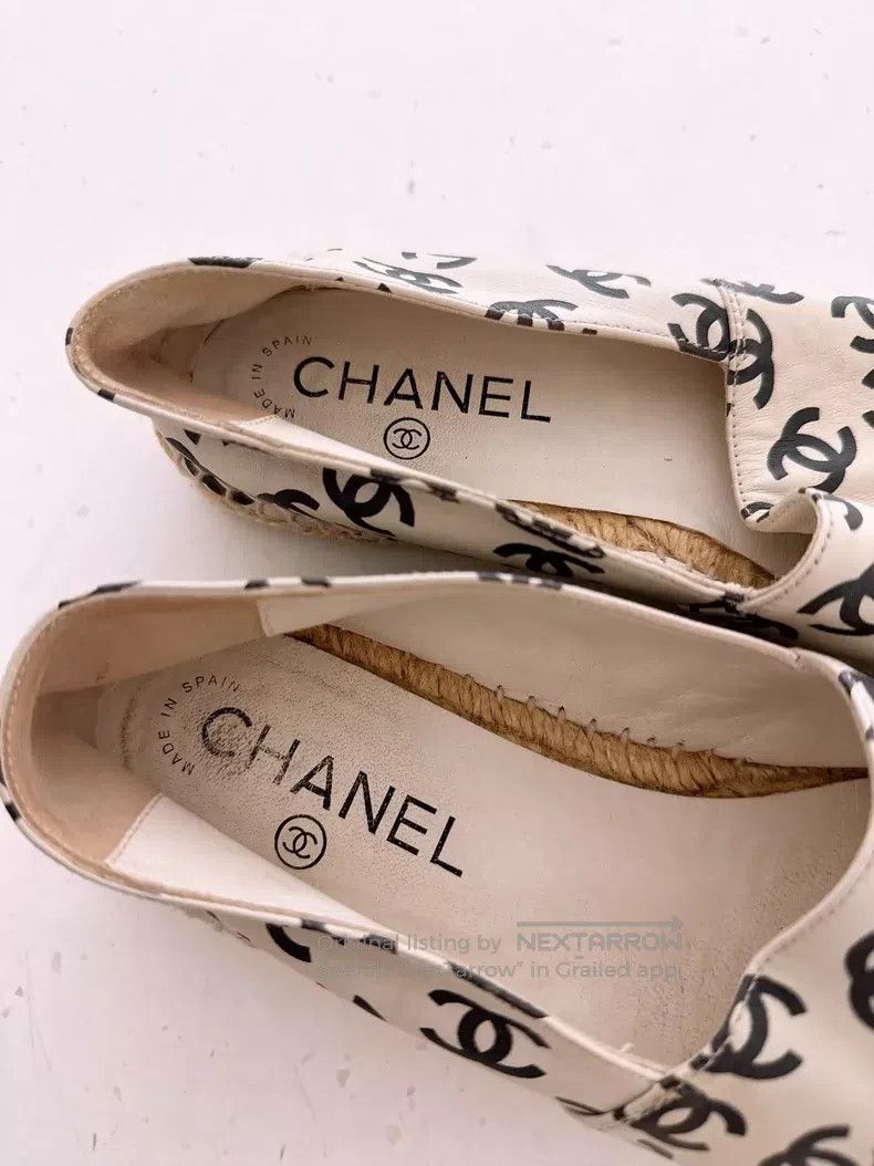 Chanel Chanel Full logo straw-knut fisherman's shoes Size US 6.5 / IT 36.5 - 6 Thumbnail