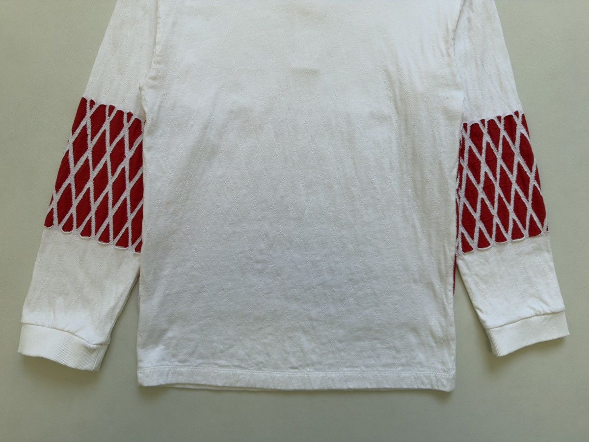 Stefan Cooke White/Red Cotton ‘Slashed’ Rugby Shirt Size US M / EU 48-50 / 2 - 15 Thumbnail