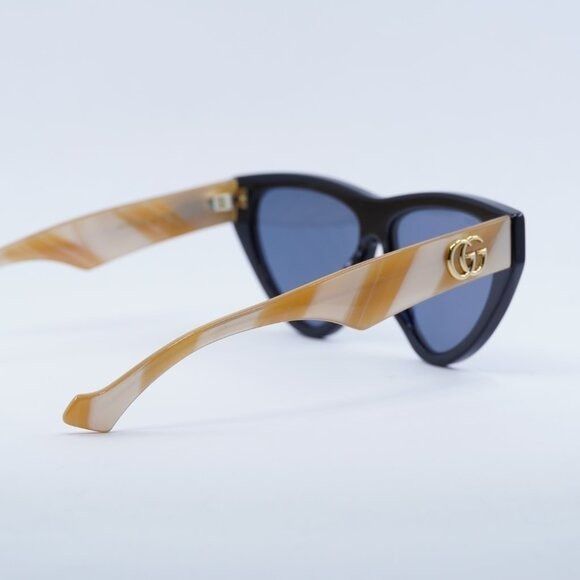 Gucci New Gucci GG1333S 004 Sunglasses - Black Frame, Blue Lenses Size ONE SIZE - 9 Thumbnail