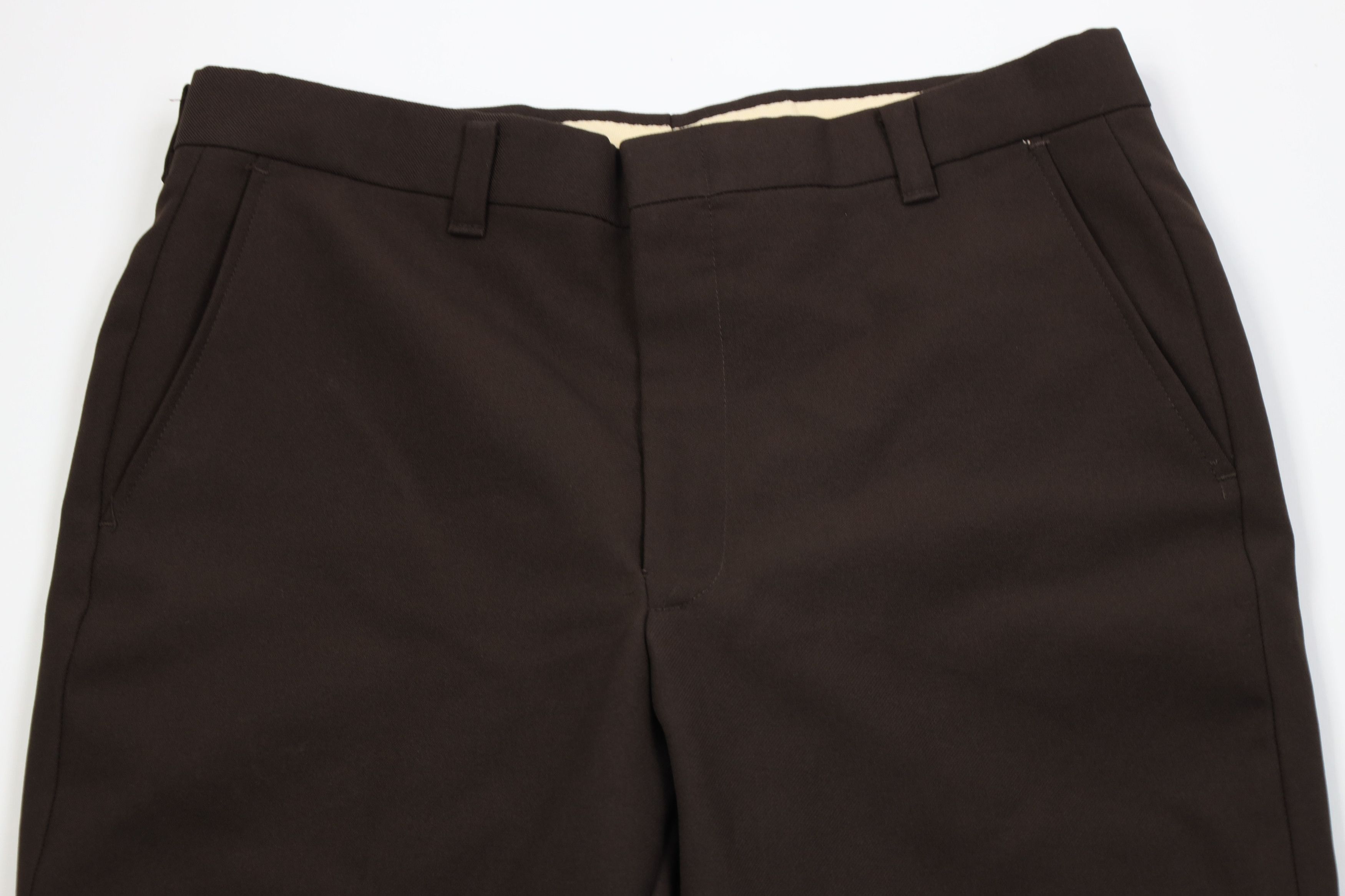 Vintage Vintage 70s Streetwear Bell Bottoms Chino Pants Brown USA Size US 34 / EU 50 - 2 Thumbnail