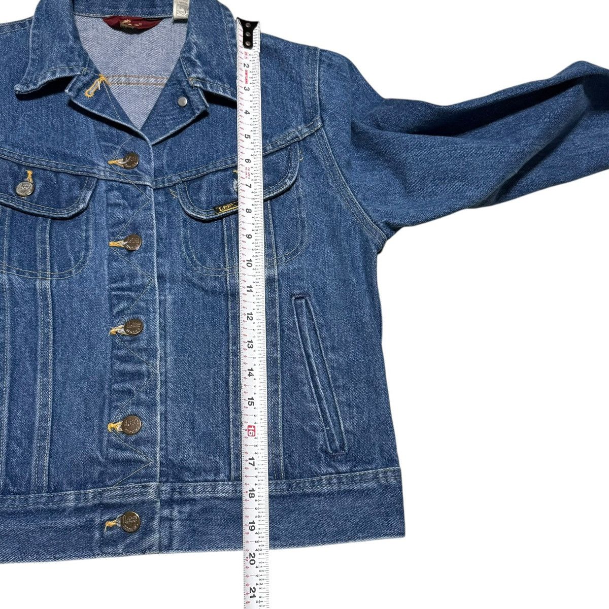 Lee 80s Ms. Lee Union Made Denim Jean Jacket Women's 11/12 Size S / US 4 / IT 40 - 9 Thumbnail