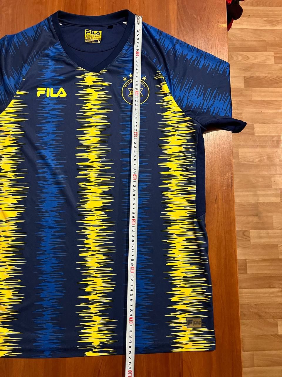 Fila 2021/22 MACCABI TEL AVIV HOME SOCCER JERSEY FOOTBALL SHIRT L Size US L / EU 52-54 / 3 - 14 Thumbnail