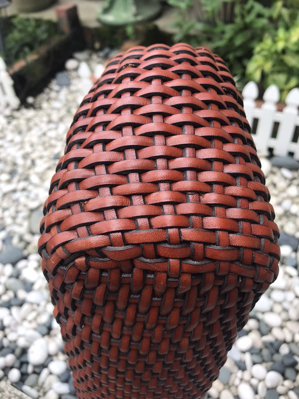 Genuine Leather × Handmade × Japanese Brand CUSTOM UNBRANDED HANDMADE BASKET WOVEN LEATHER STYLE HANDBAG Size ONE SIZE - 14 Thumbnail