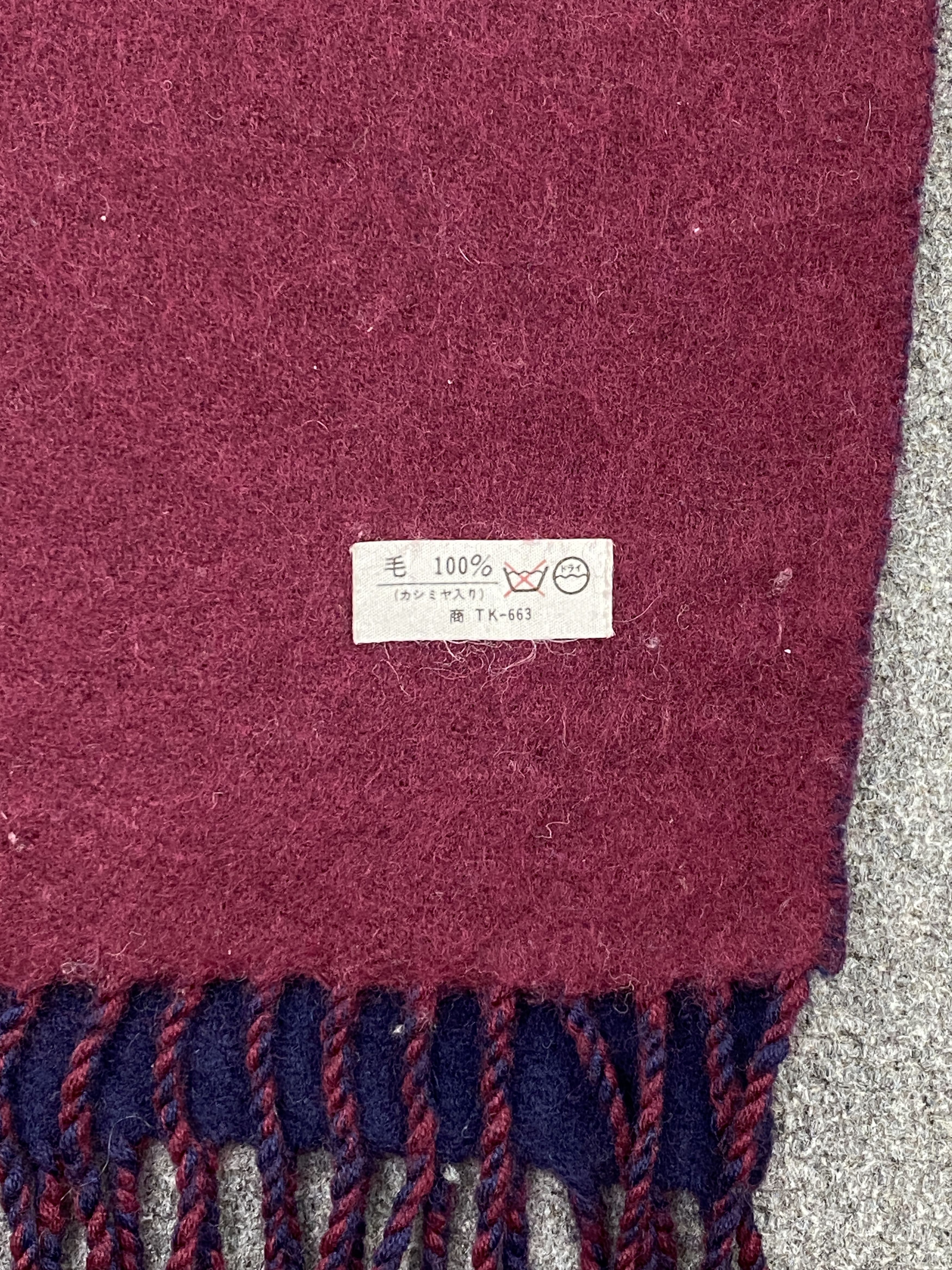 Japanese Brand Plain Cashmere Scarf Muffler Unbranded Neckwear - SC0050 Size ONE SIZE - 8 Thumbnail