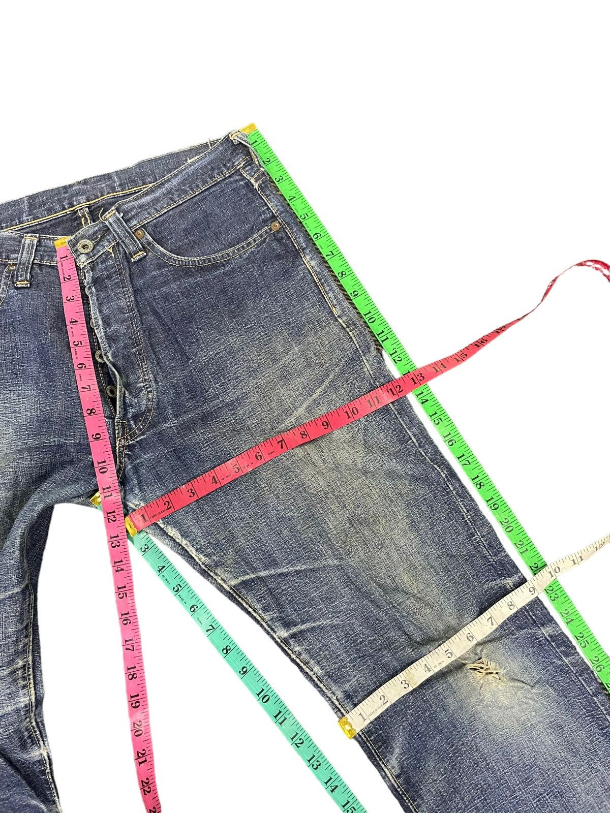Sugar Cane Vintage Sugarcane Okinawa Selvedge Distresed Denim Size US 32 / EU 48 - 25 Thumbnail