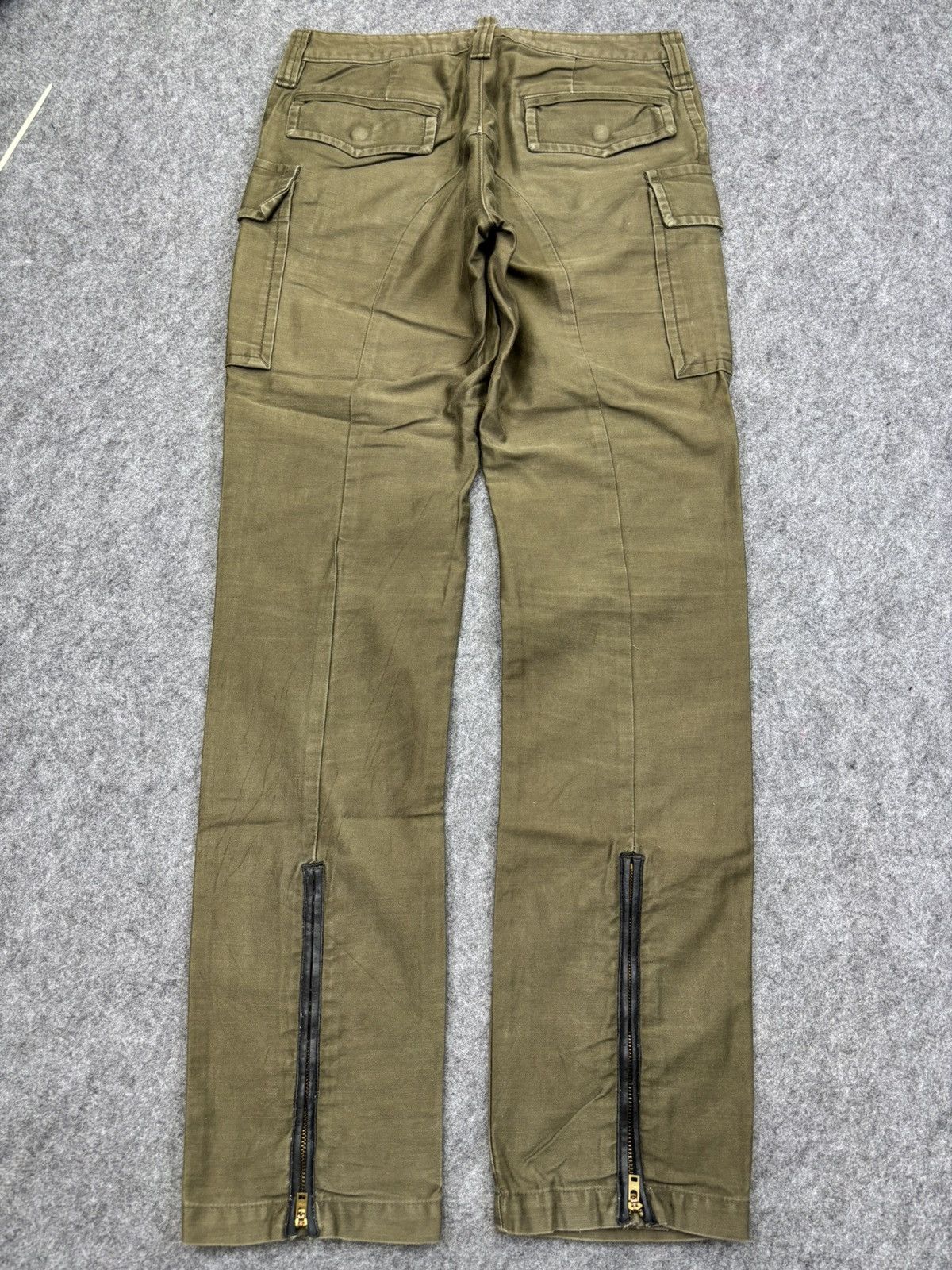 Japanese Brand DISCIPLE motocyclist Stylish Sturdy Cargo Biker Pant F739 Size US 29 - 19 Thumbnail