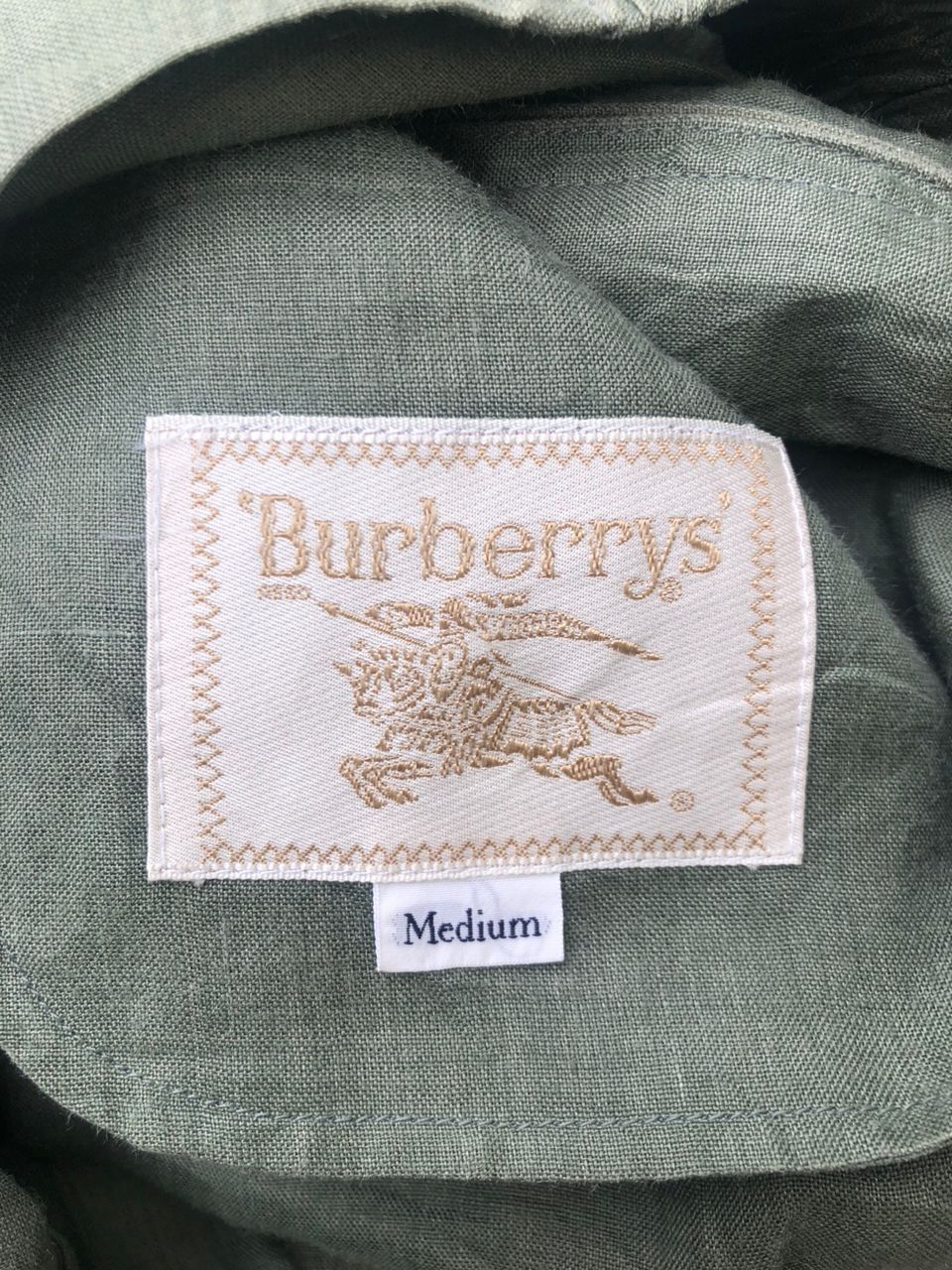 Burberry Vintage 80s Burberrys Linen Jacket Size US M / EU 48-50 / 2 - 3 Thumbnail
