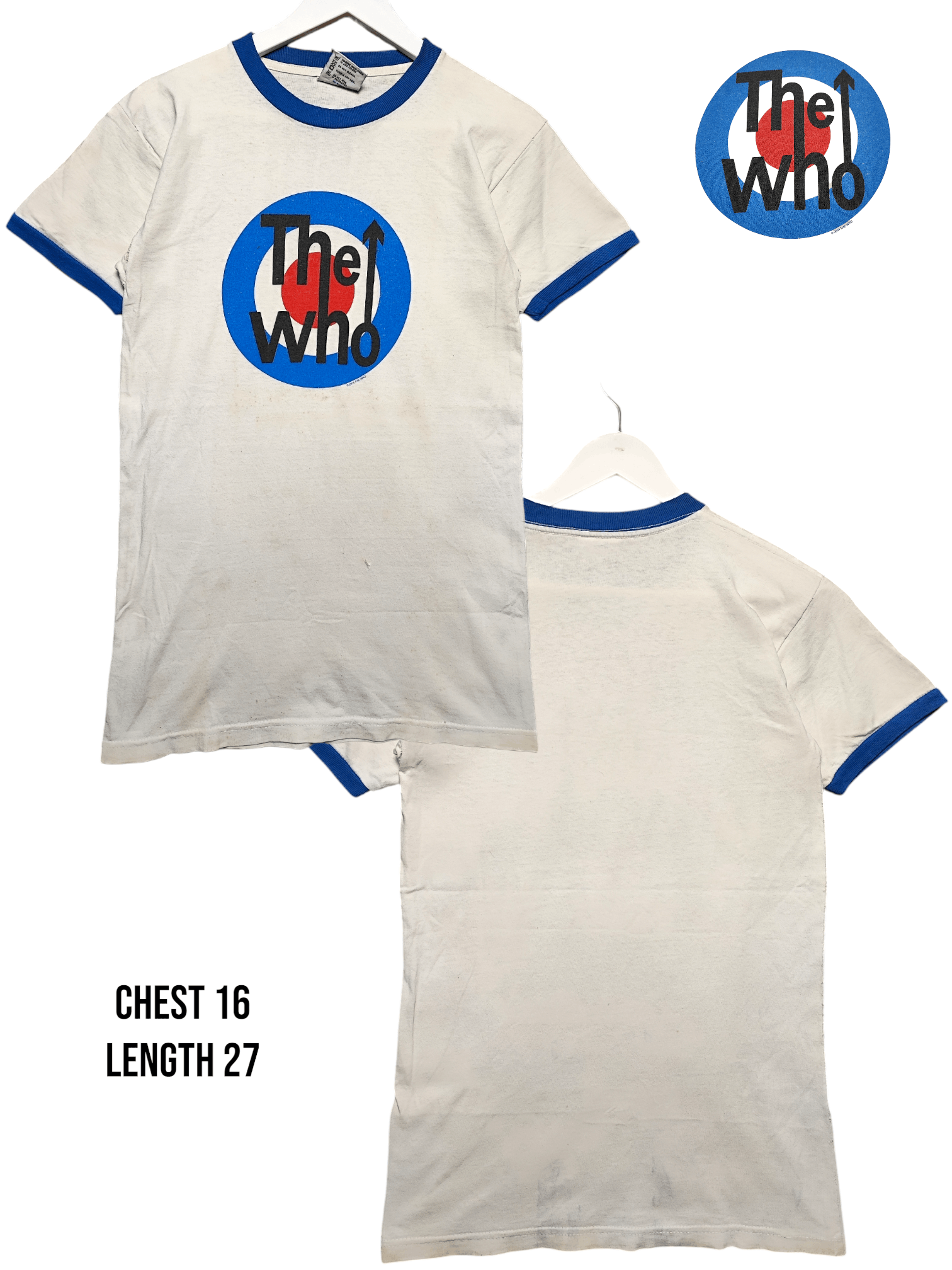 Band Tees × Vintage The Who Logo 2004 Ringer T-Shirt Size US S / EU 44-46 / 1 - 1 Thumbnail