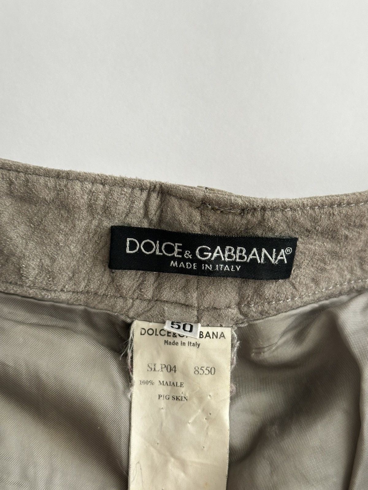 Dolce & Gabbana Dolce Gabbana 2000’s Pig Skin Leather Pants Size US 34 / EU 50 - 12 Thumbnail