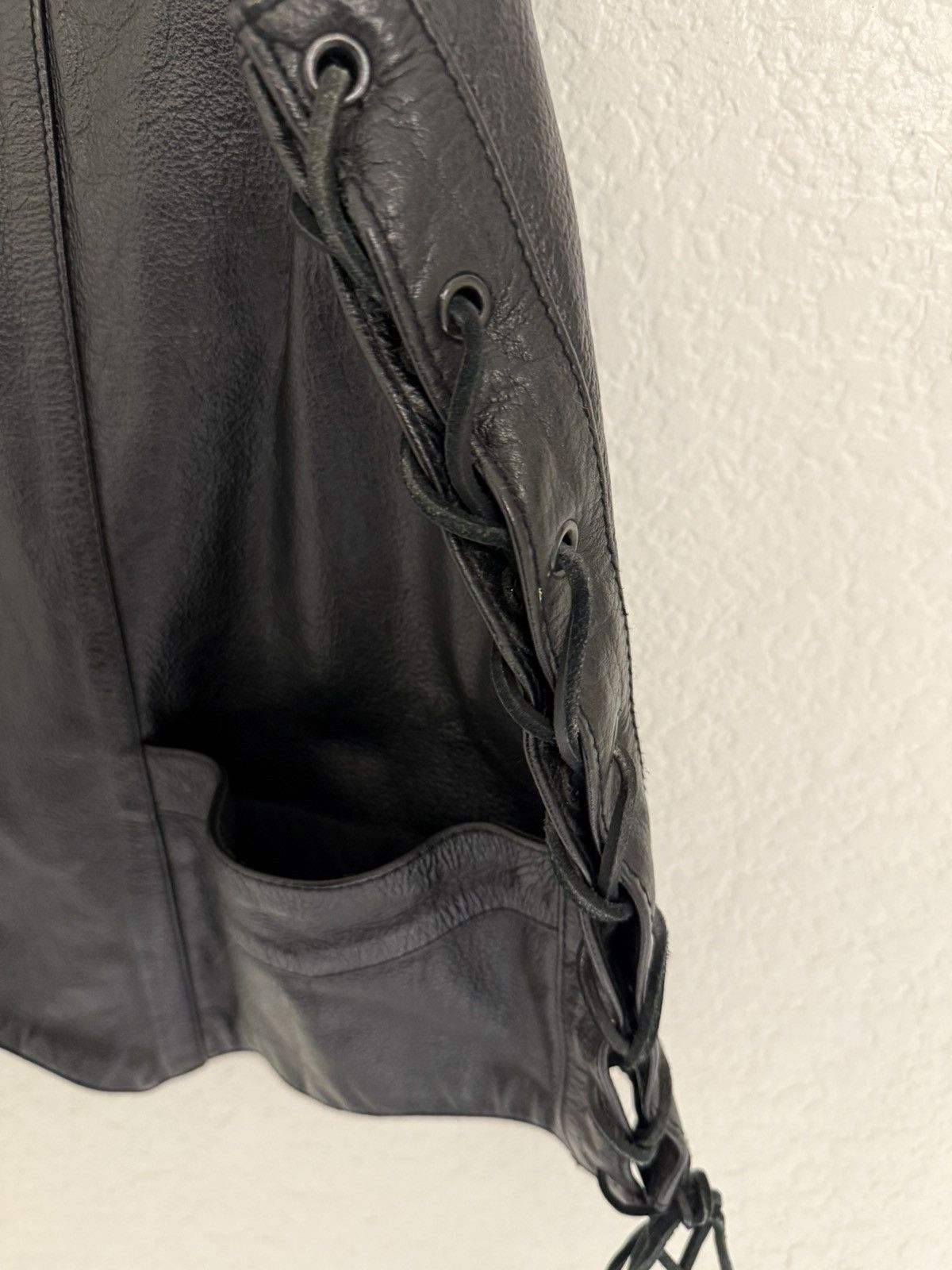 Leather × Vintage Genuine Leather Vest (LEATHER GALLERY) Size US XXL / EU 58 / 5 - 4 Thumbnail