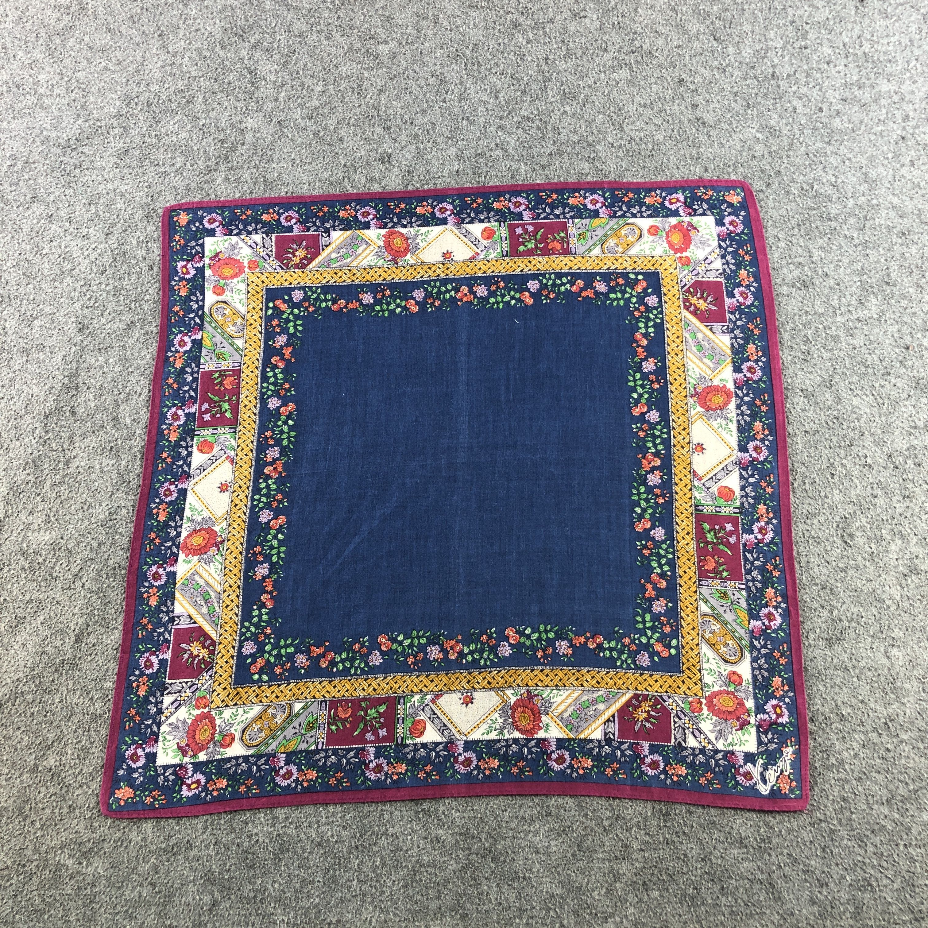 Kenzo Floral Handkerchief Neckerchief Bandana H2369